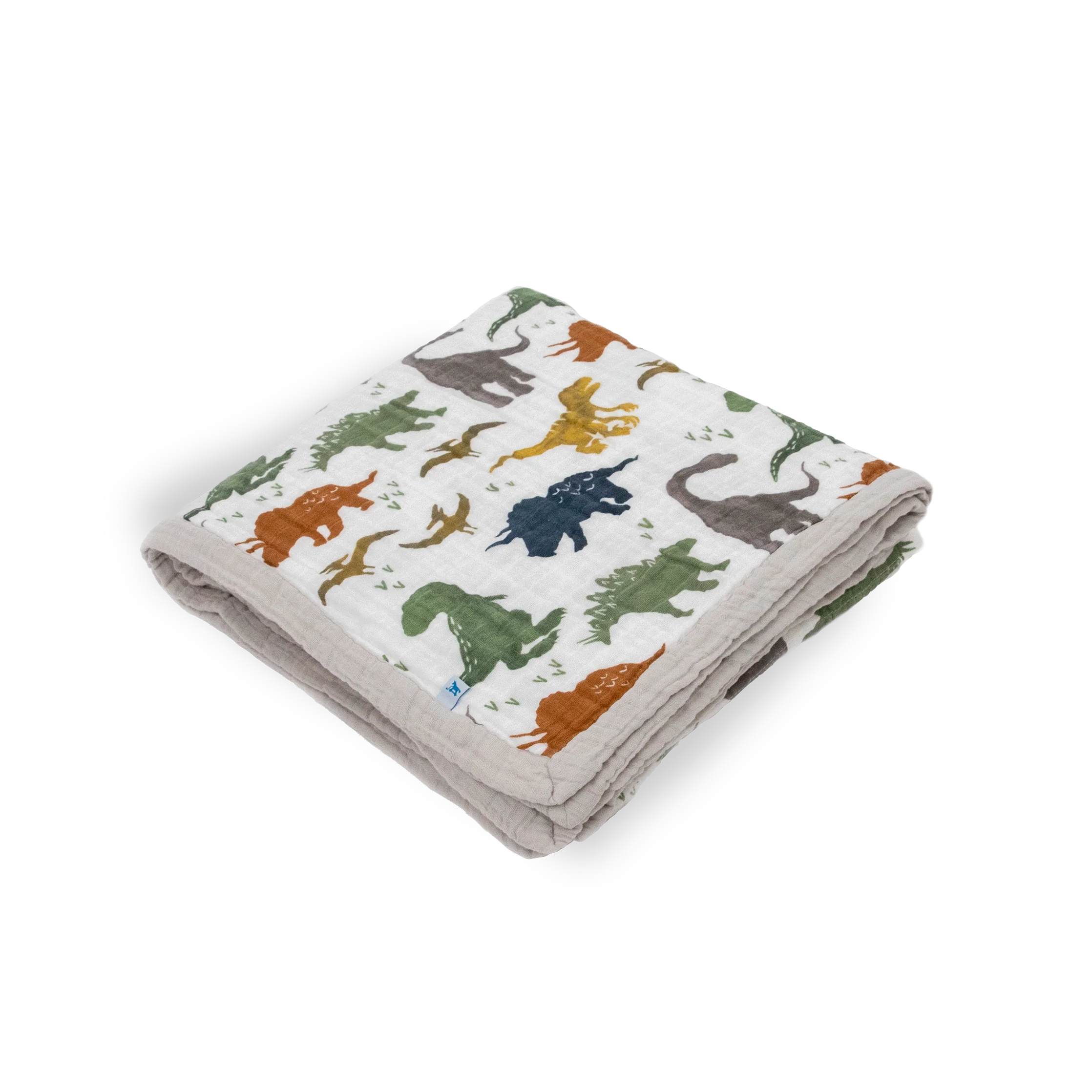 Cotton Muslin Quilted Throw - Dino Friends - Image 4