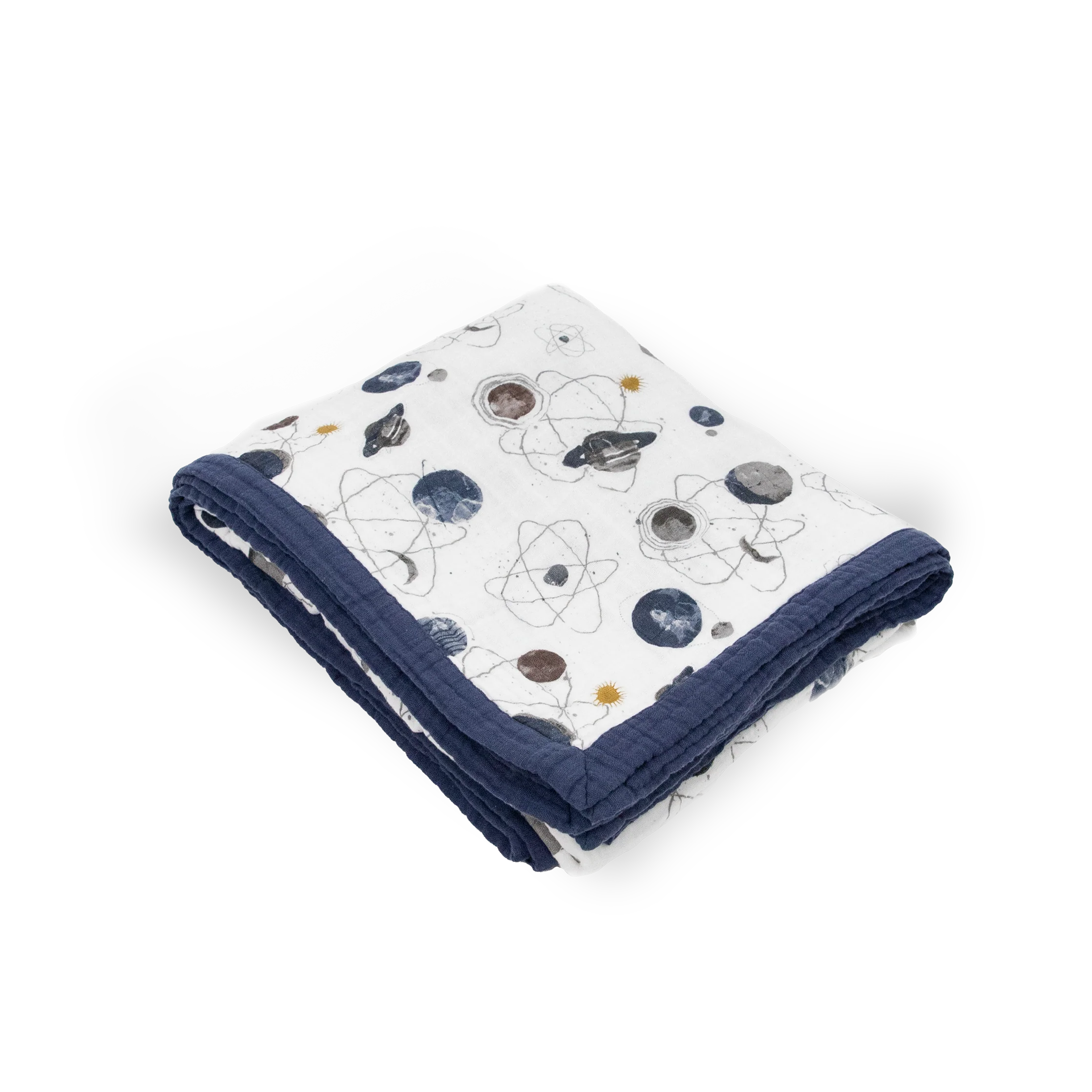 Cotton Muslin Quilted Throw - Planetary - Image 4