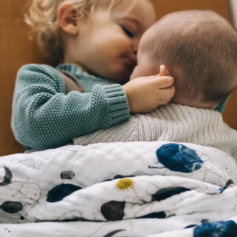 Cotton Muslin Quilted Throw - Planetary - Image 6