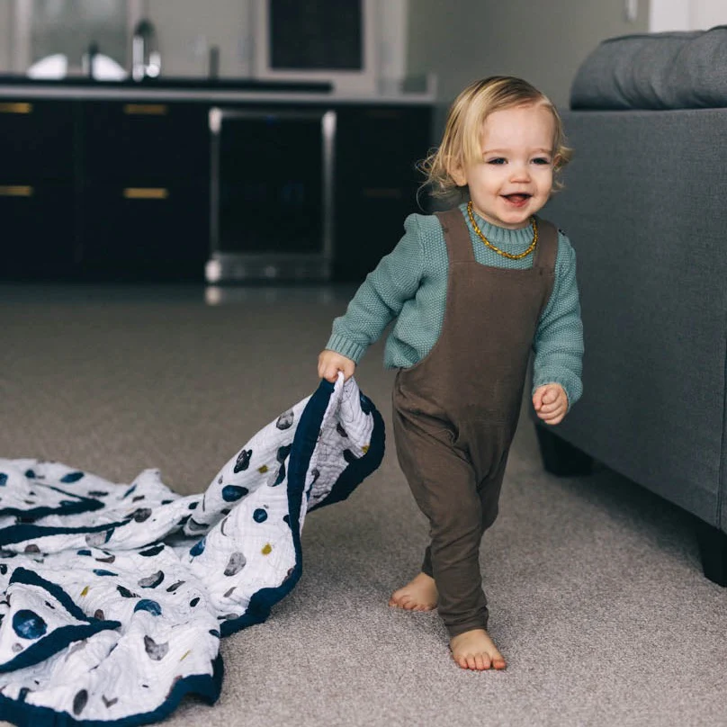 Cotton Muslin Quilted Throw - Planetary - Image 7