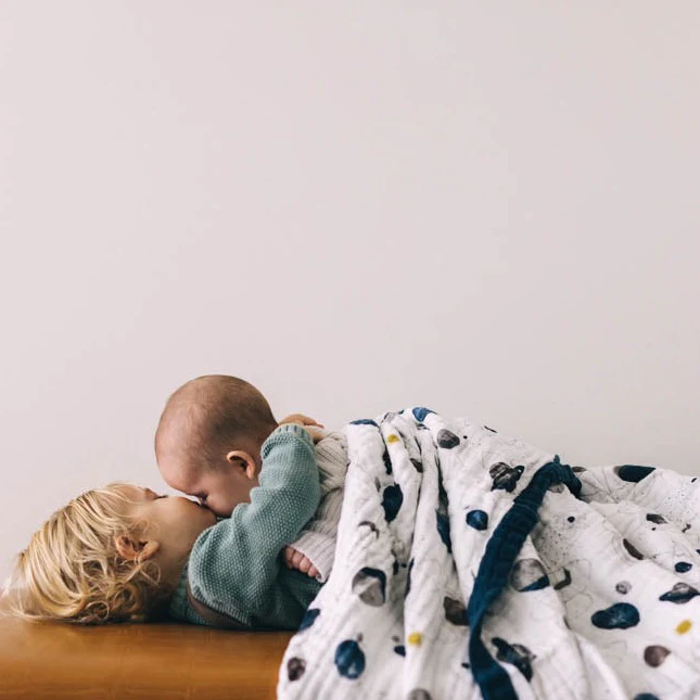 Cotton Muslin Quilted Throw - Planetary - Image 8