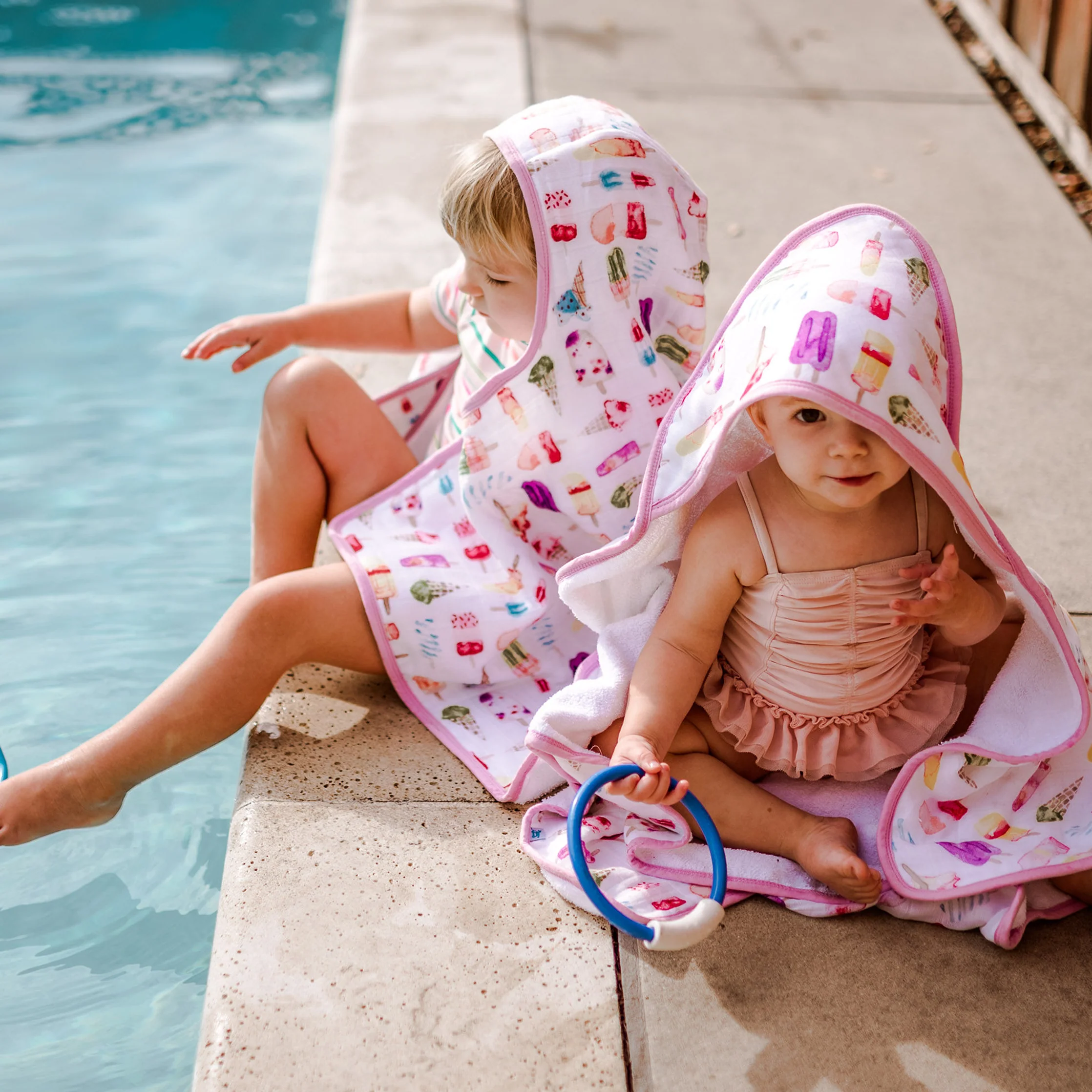 Toddler Hooded Towel - Brain Freeze - Image 5