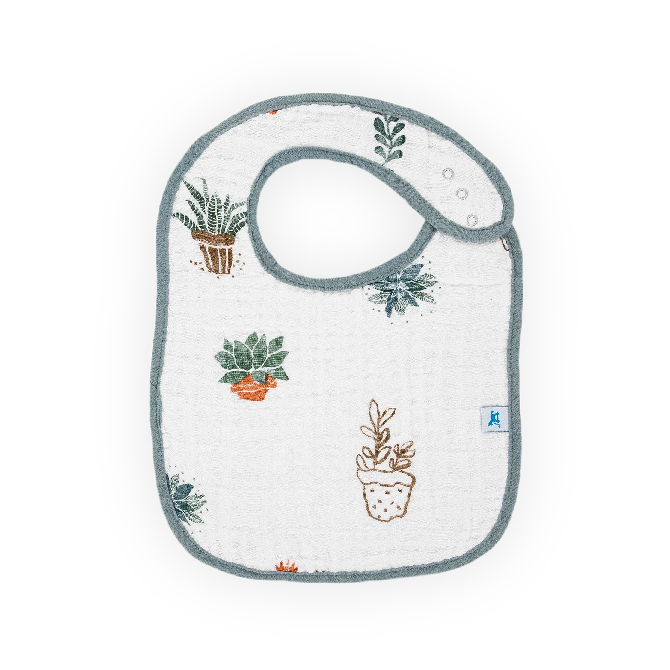 Cotton Muslin Classic Bib 3 pack - Bison - Image 4