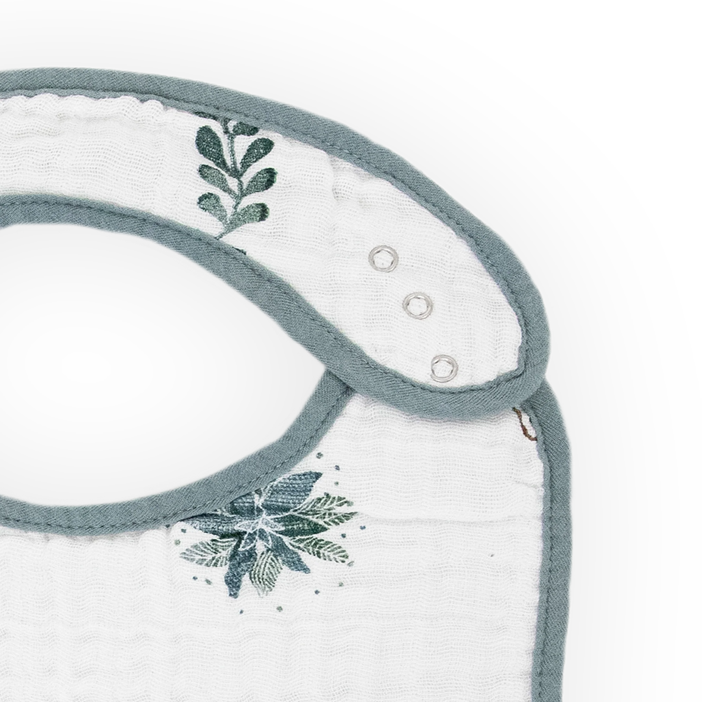 Cotton Muslin Classic Bib 3 pack - Bison - Image 5