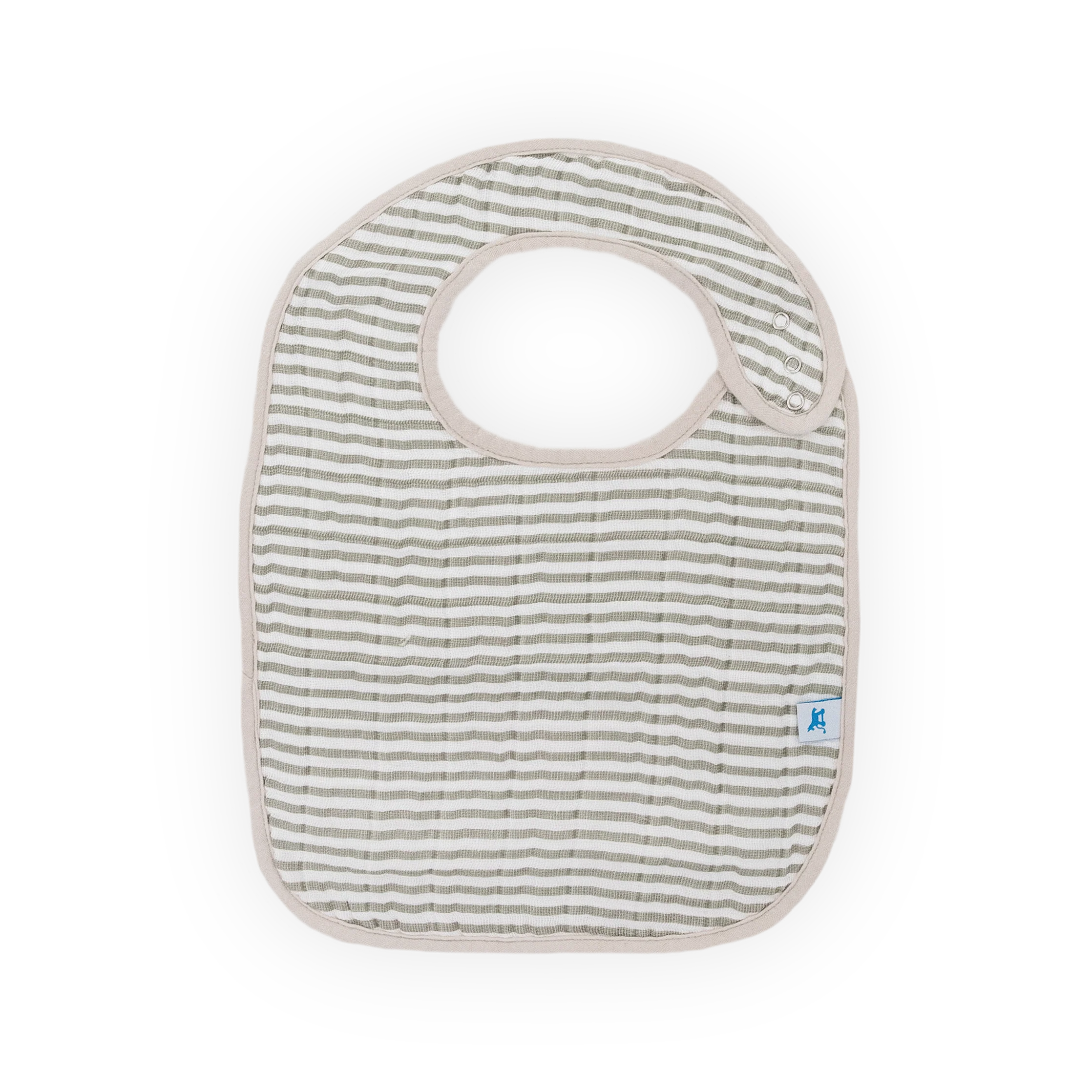 Cotton Muslin Classic Bib 3 Pack - Watercolor Roses - Image 4