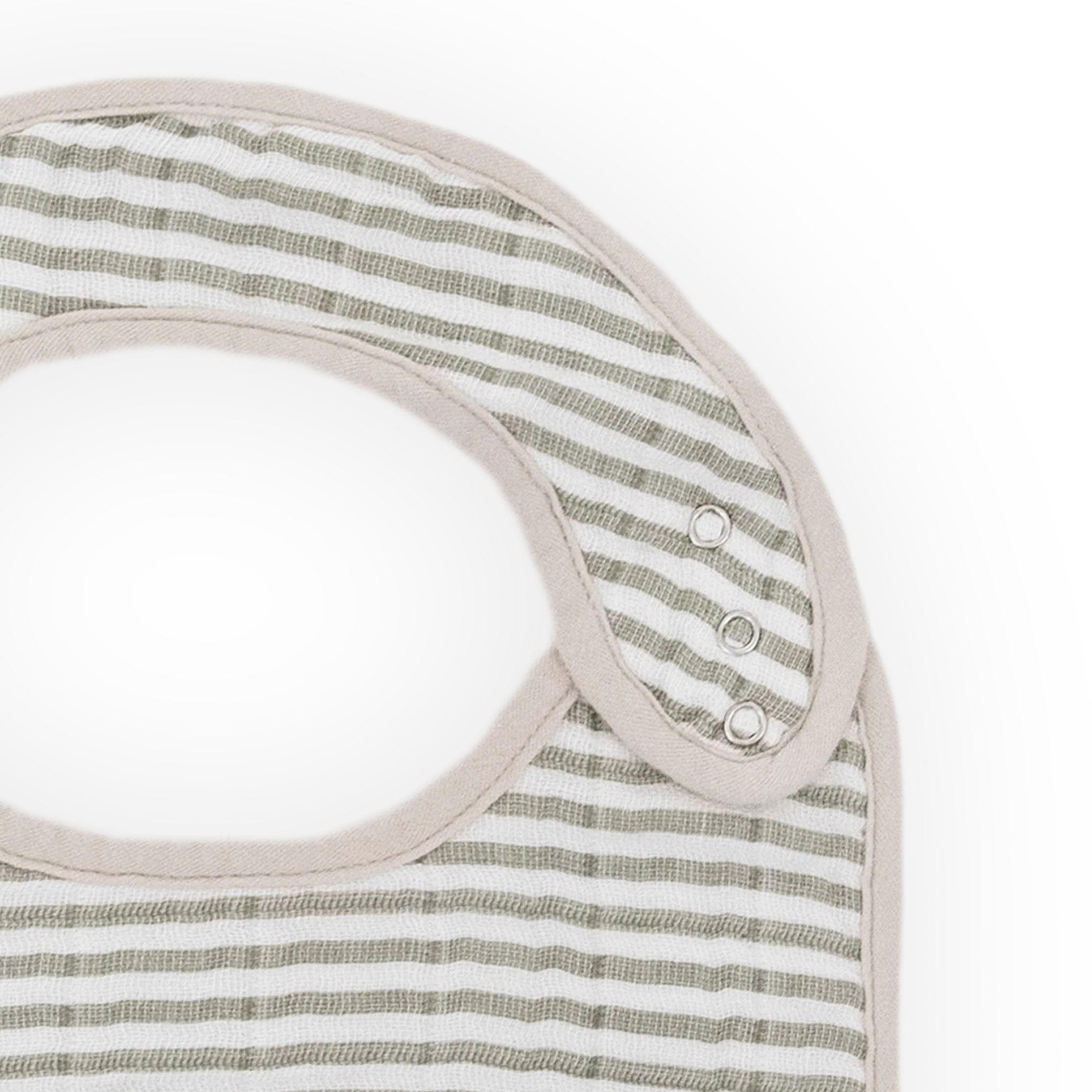 Cotton Muslin Classic Bib 3 Pack - Watercolor Roses - Image 5