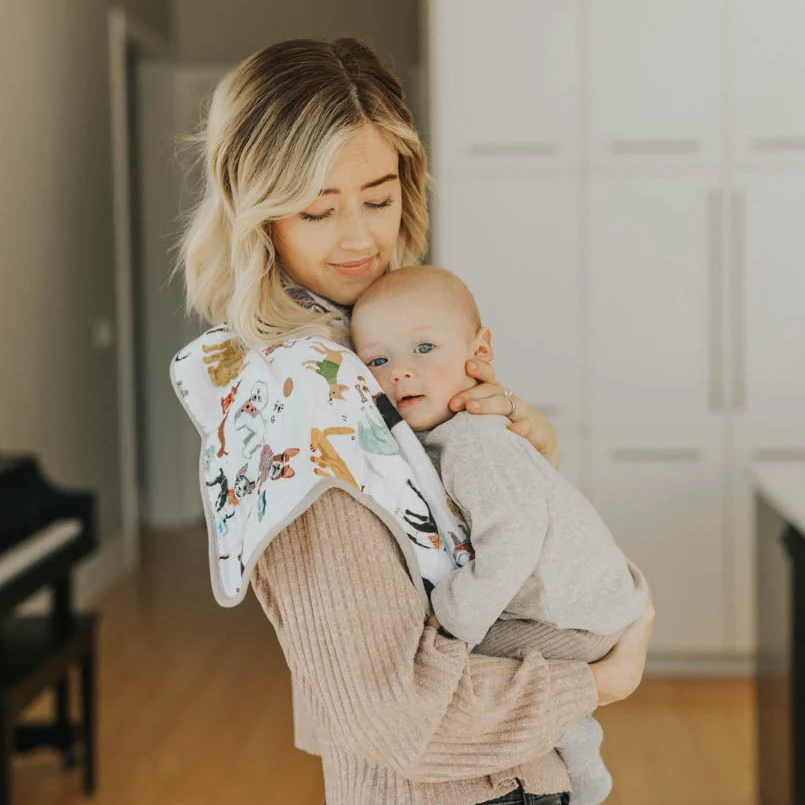 Cotton Muslin Burp Cloth - Woof - Image 4