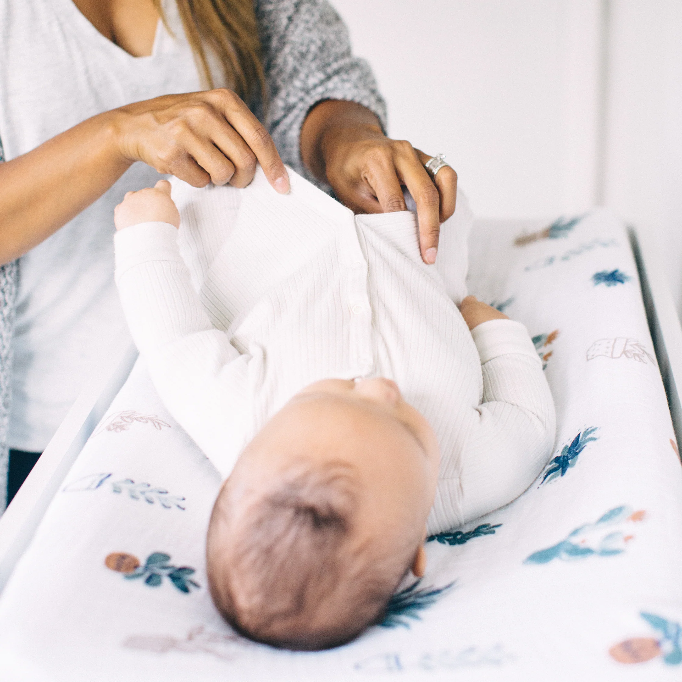 Cotton Muslin Changing Pad Cover - Prickle Pots - Image 4