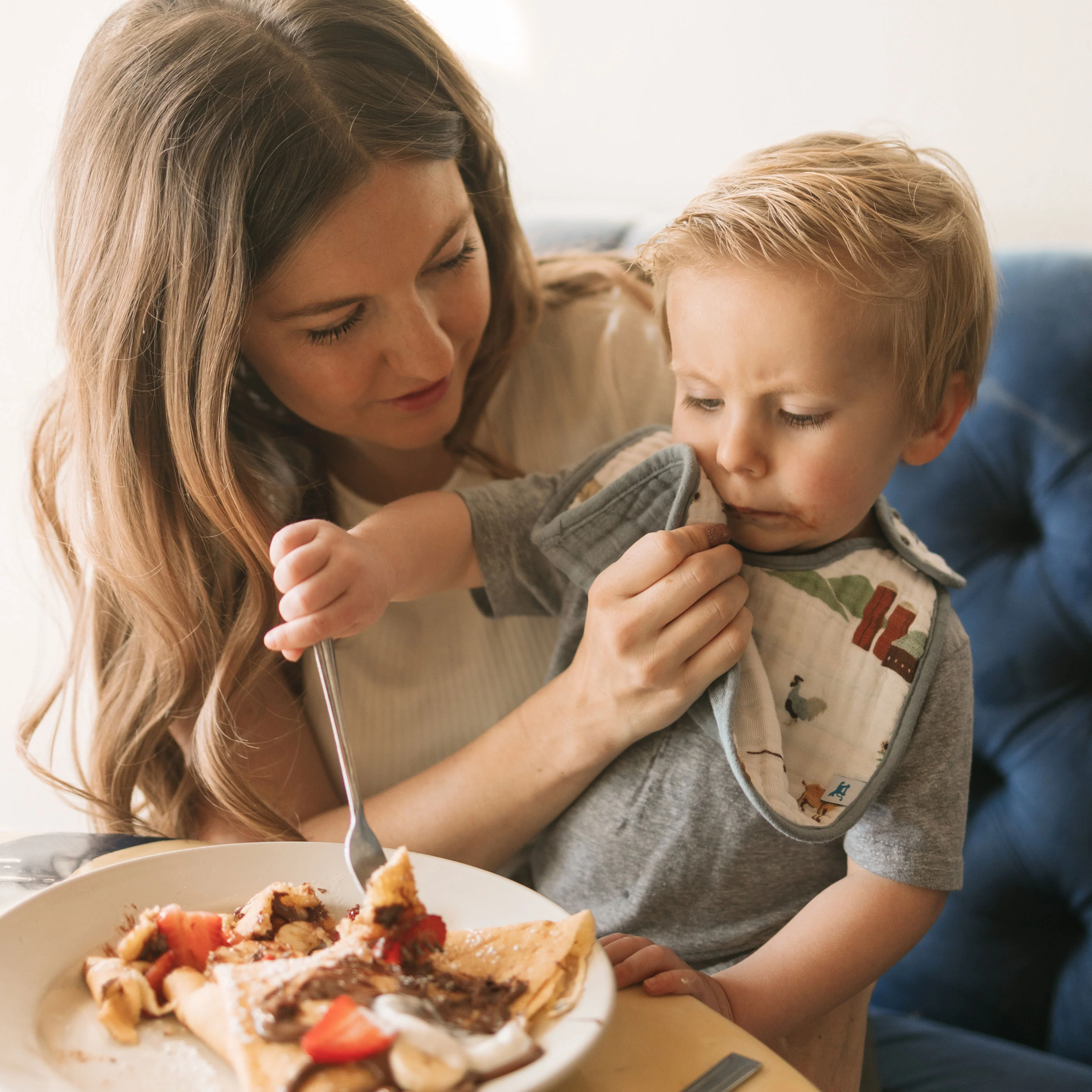 Cotton Muslin Classic Bib 3 Pack - Farmyard - Image 10