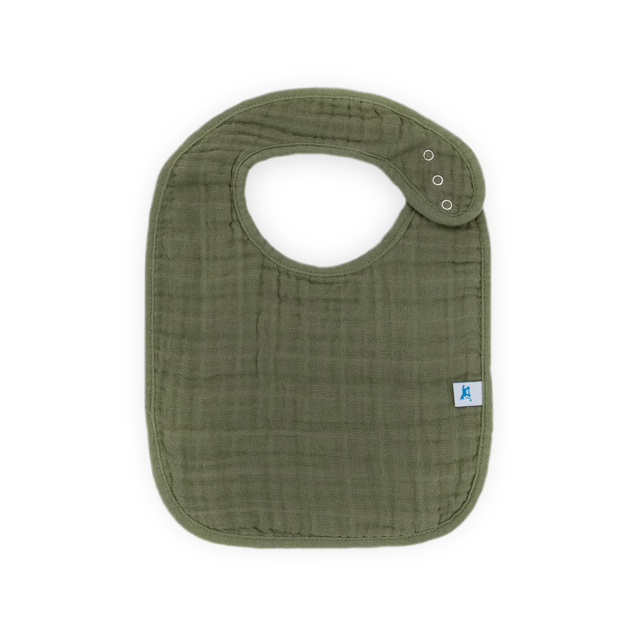 Cotton Muslin Classic Bib 3 Pack - Fern 2 - Image 4