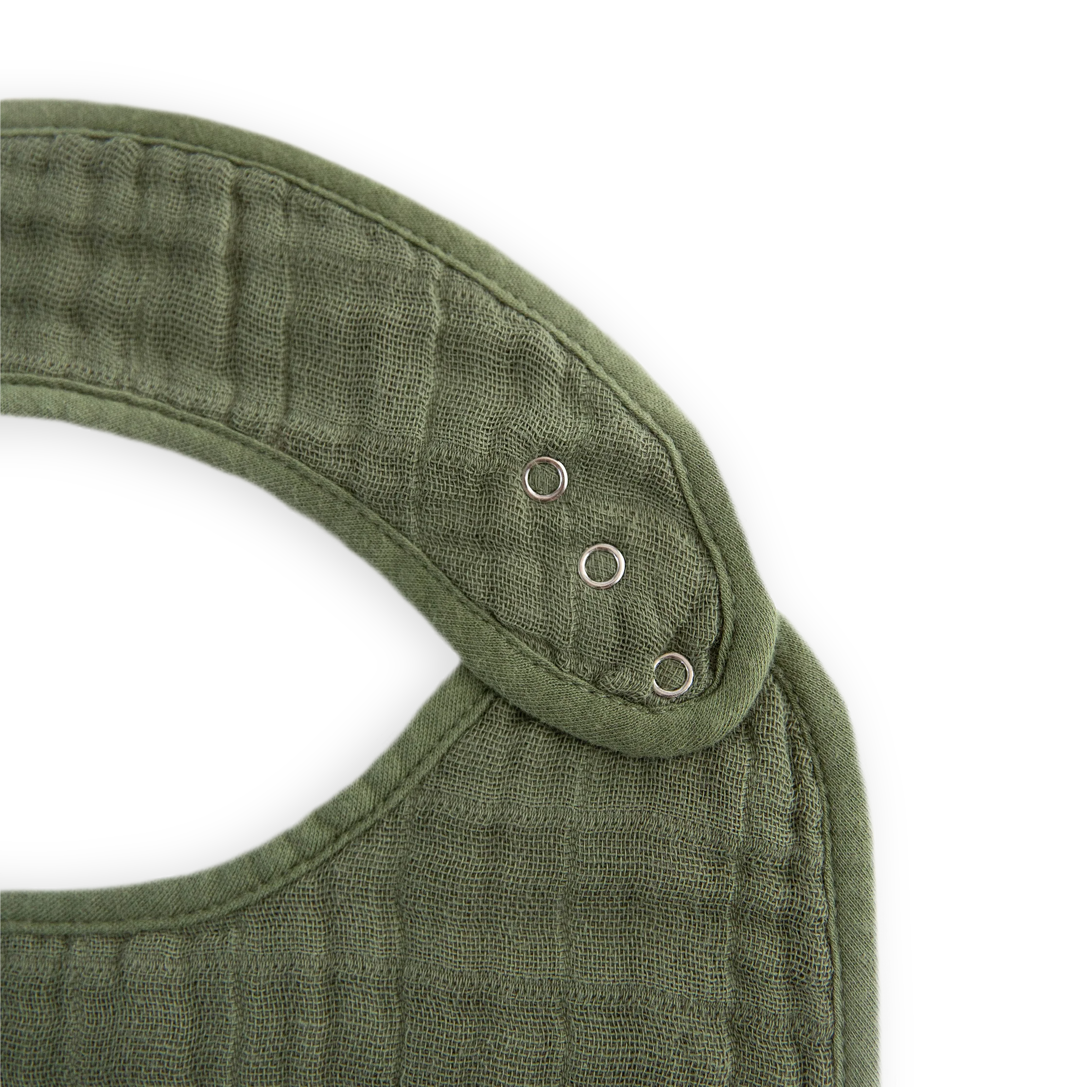 Cotton Muslin Classic Bib 3 Pack - Fern 2 - Image 5