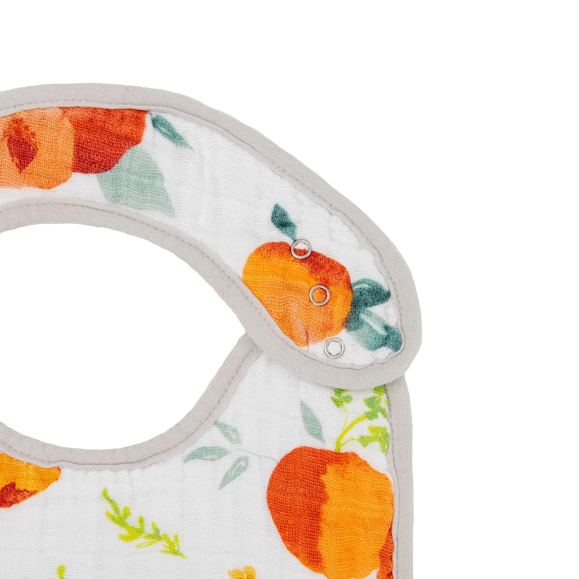 Cotton Muslin Classic Bib 3 Pack - Georgia Peach - Image 3