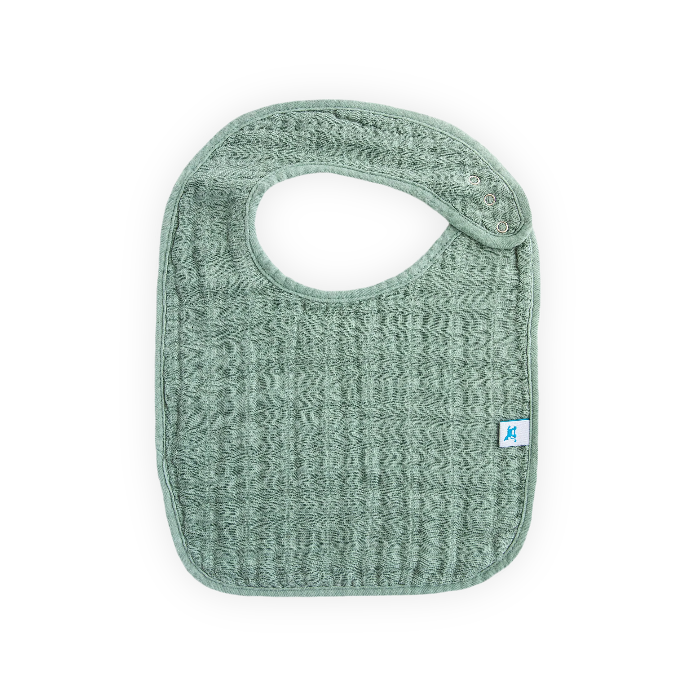 Cotton Muslin Classic Bib 3 Pack - Tropical Leaf - Image 4