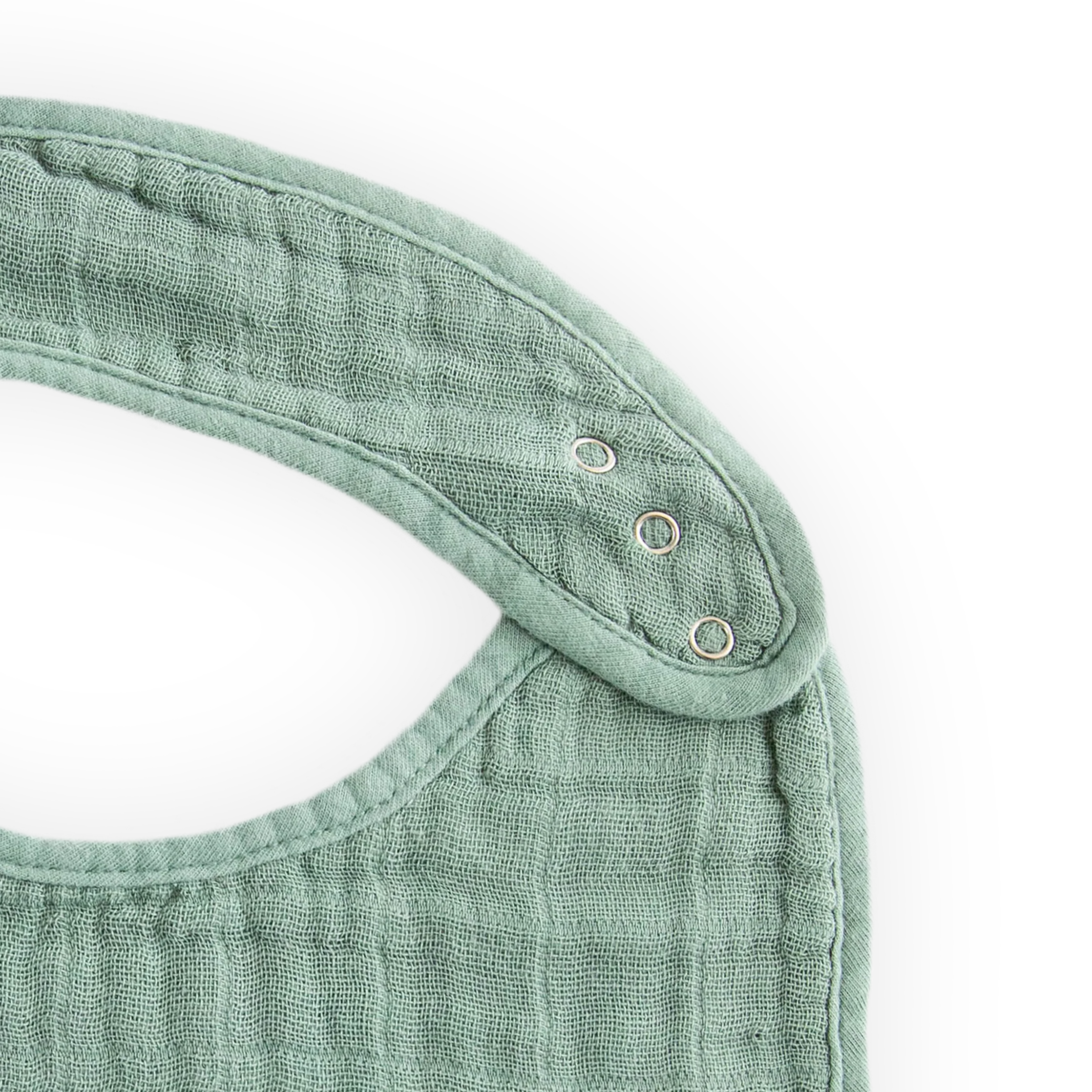 Cotton Muslin Classic Bib 3 Pack - Tropical Leaf - Image 5