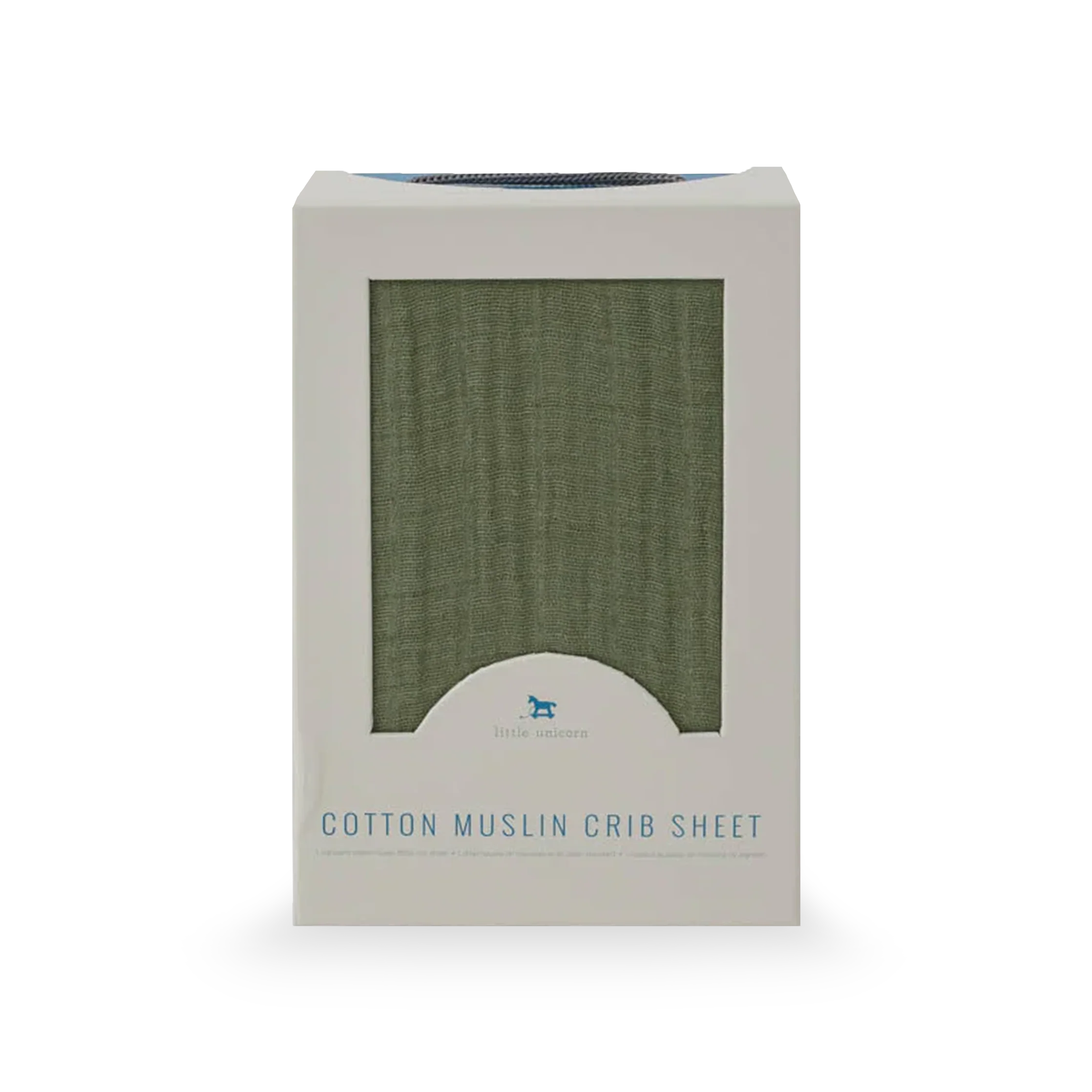 Cotton Muslin Crib Sheet - Fern - Image 3