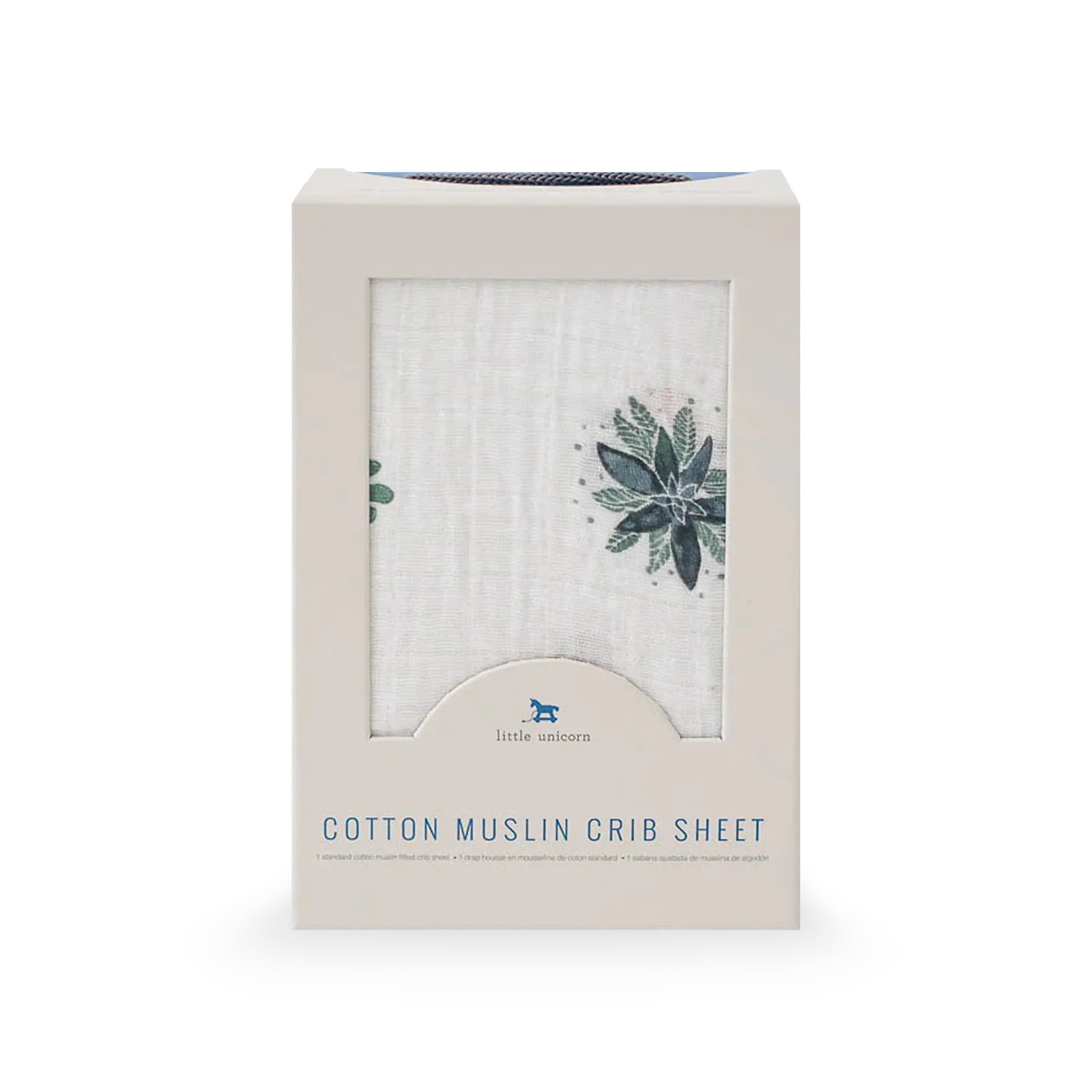 Cotton Muslin Crib Sheet - Prickle Pots - Image 4