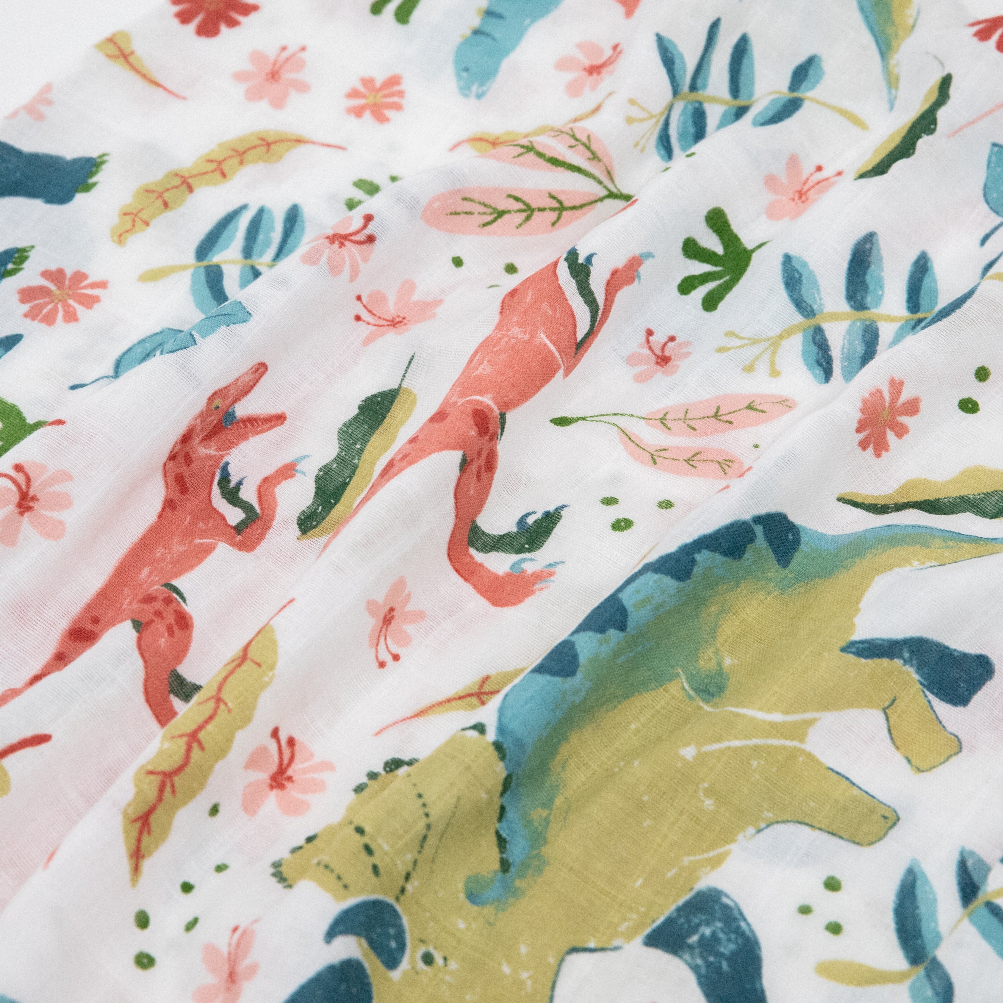 Cotton Muslin Pillowcase 2 Pack - Boho Dino - Image 3