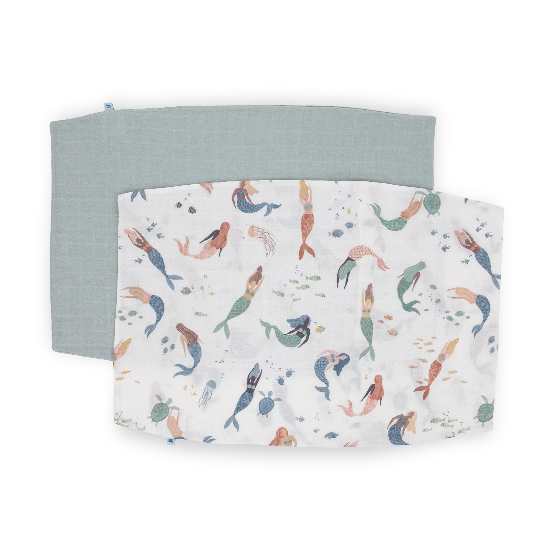 Cotton Muslin Pillowcase 2 Pack - Mermaid Party - Image 5