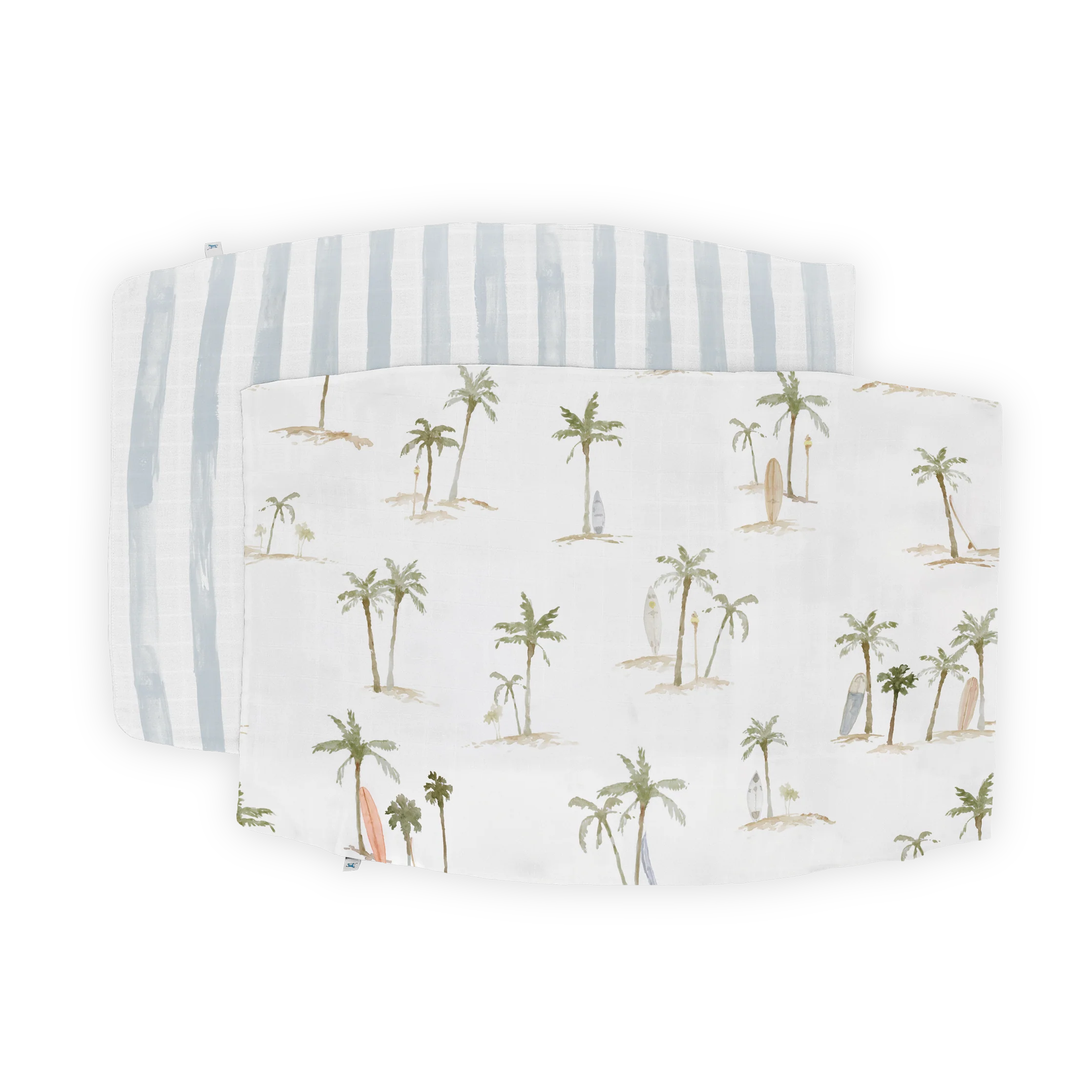 Cotton Muslin Pillowcase 2 Pack - Palm Paradise - Image 5