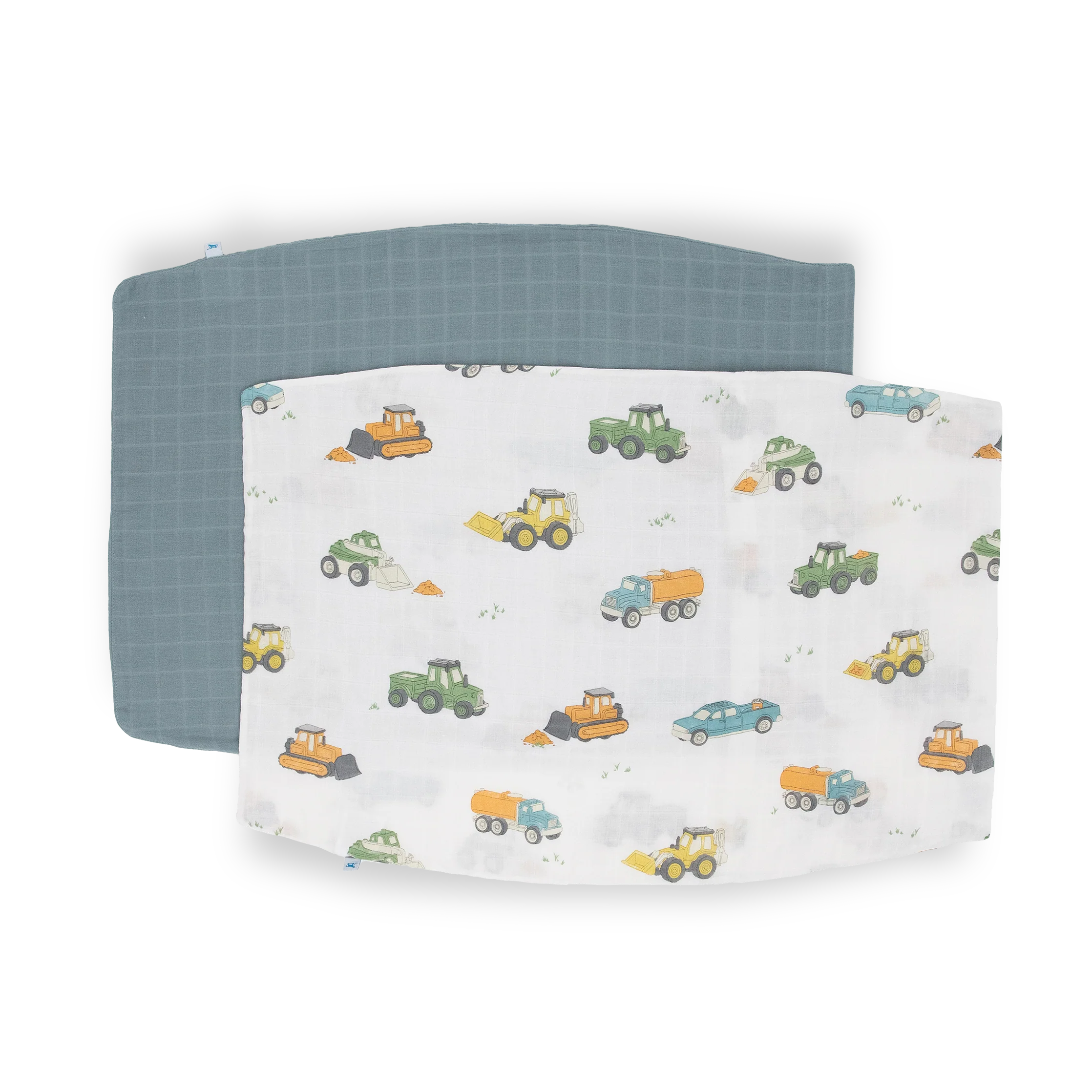 Cotton Muslin Pillowcase 2 Pack - Work Trucks - Image 5