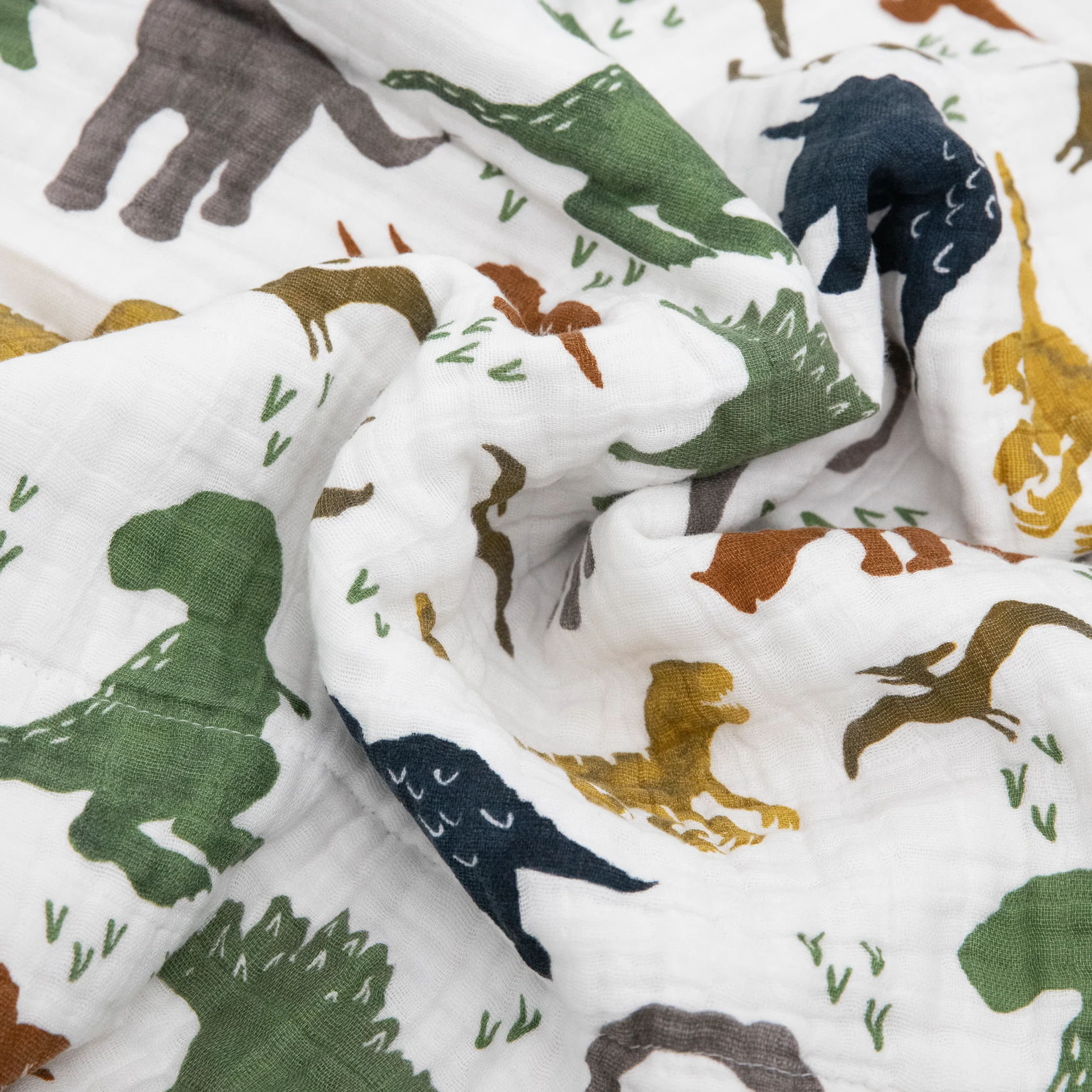 Original Cotton Muslin Quilt - Dino Friends - Image 4