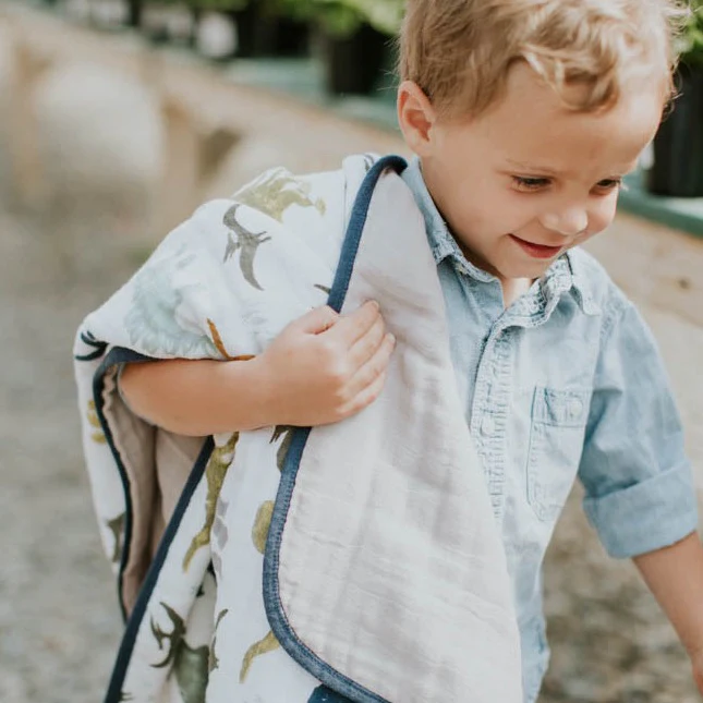 Original Cotton Muslin Quilt - Dino Friends - Image 6