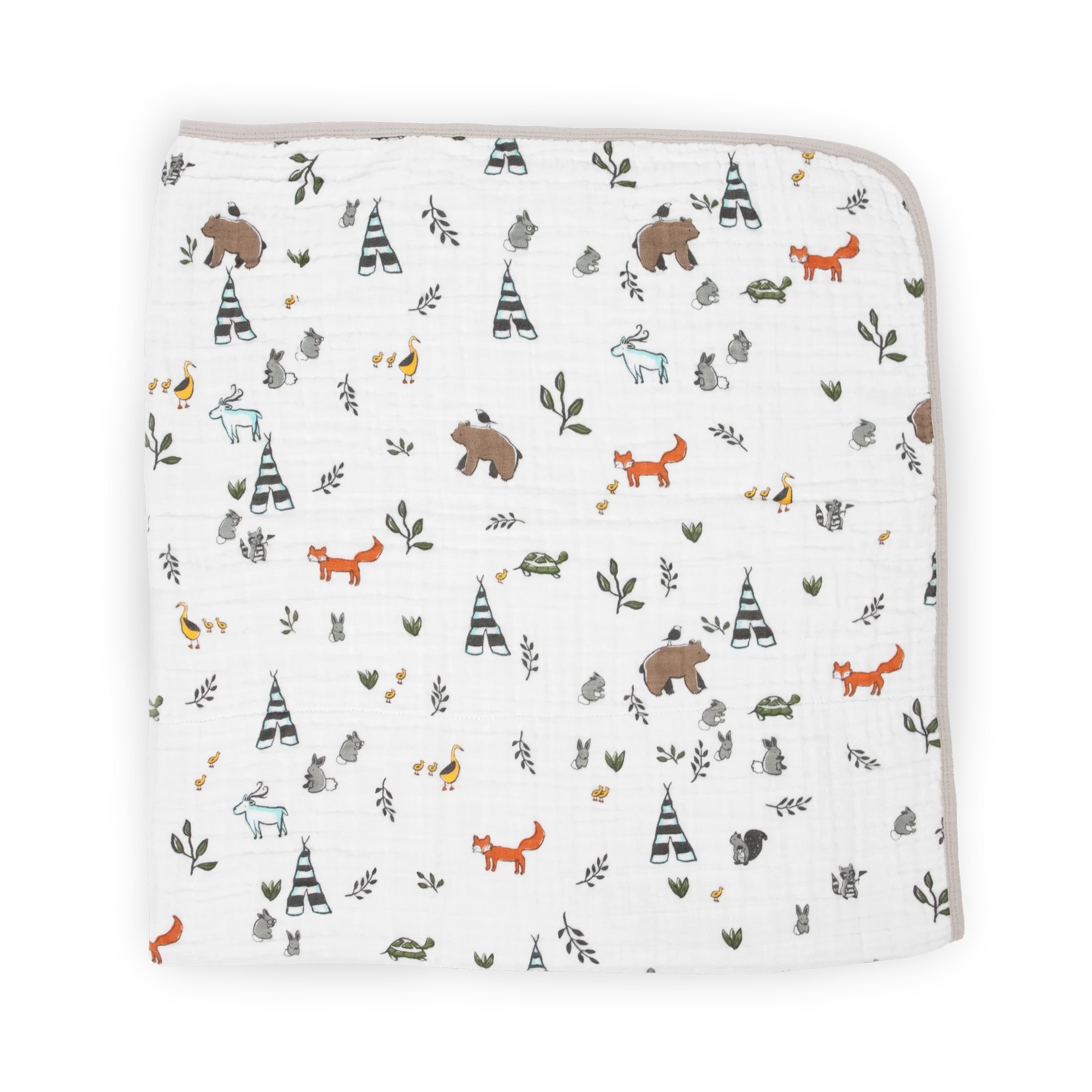 Original Cotton Muslin Quilt - Forest Friends - Image 3