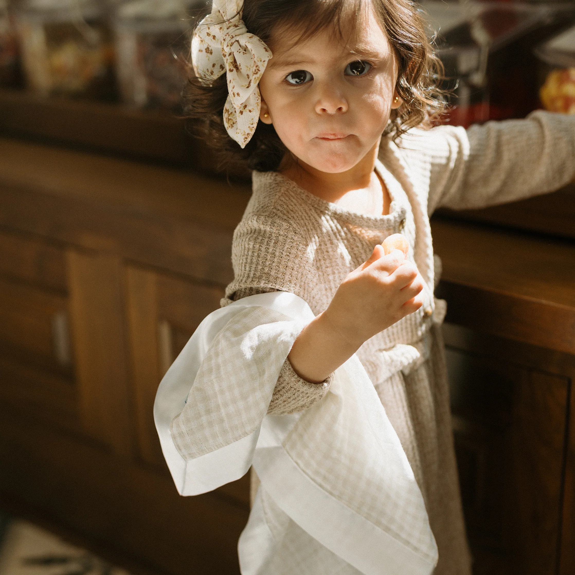 Cotton Muslin Security Blanket 3 Pack - Tan Gingham - Image 6