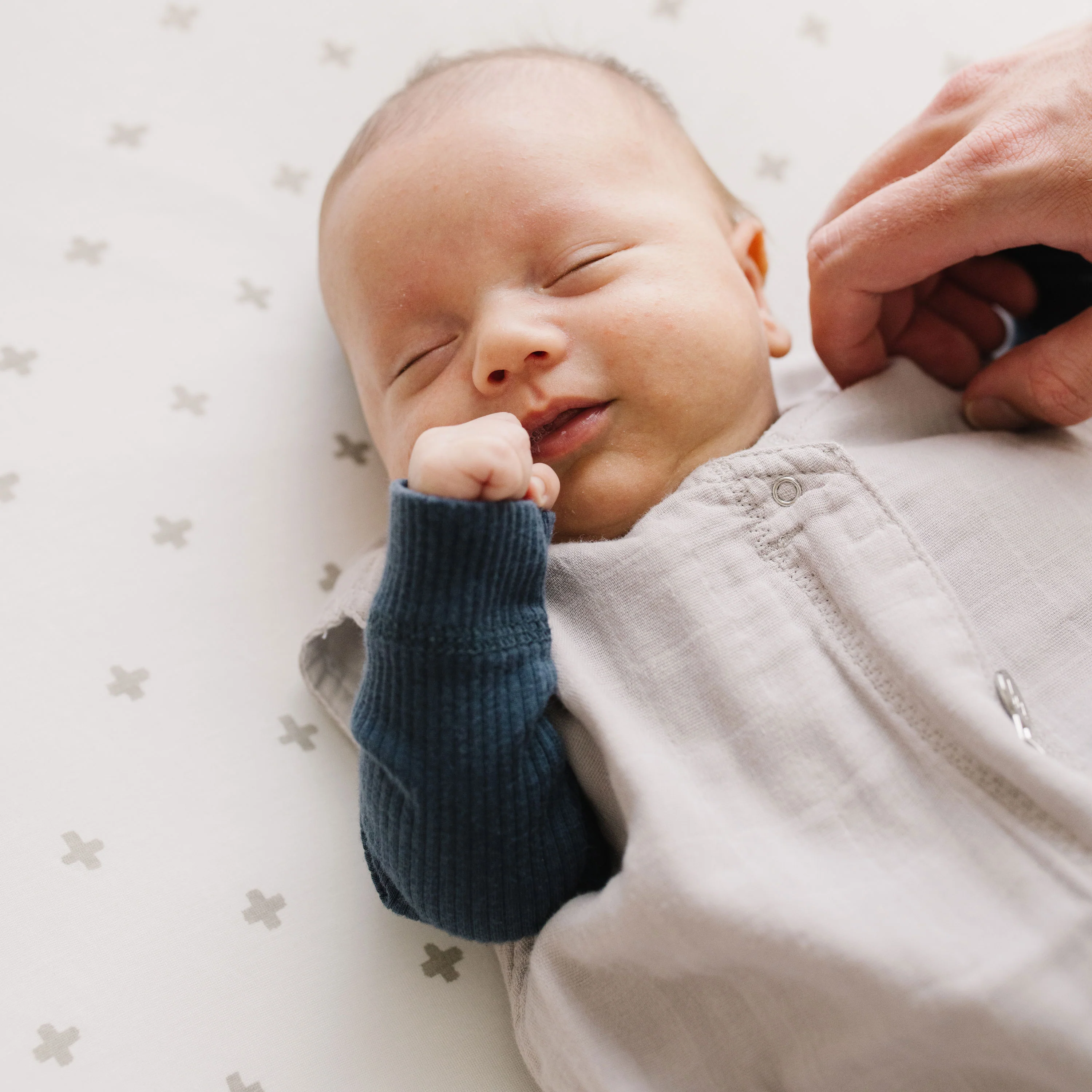 Cotton Muslin Sleep Bag - Porpoise - Image 4