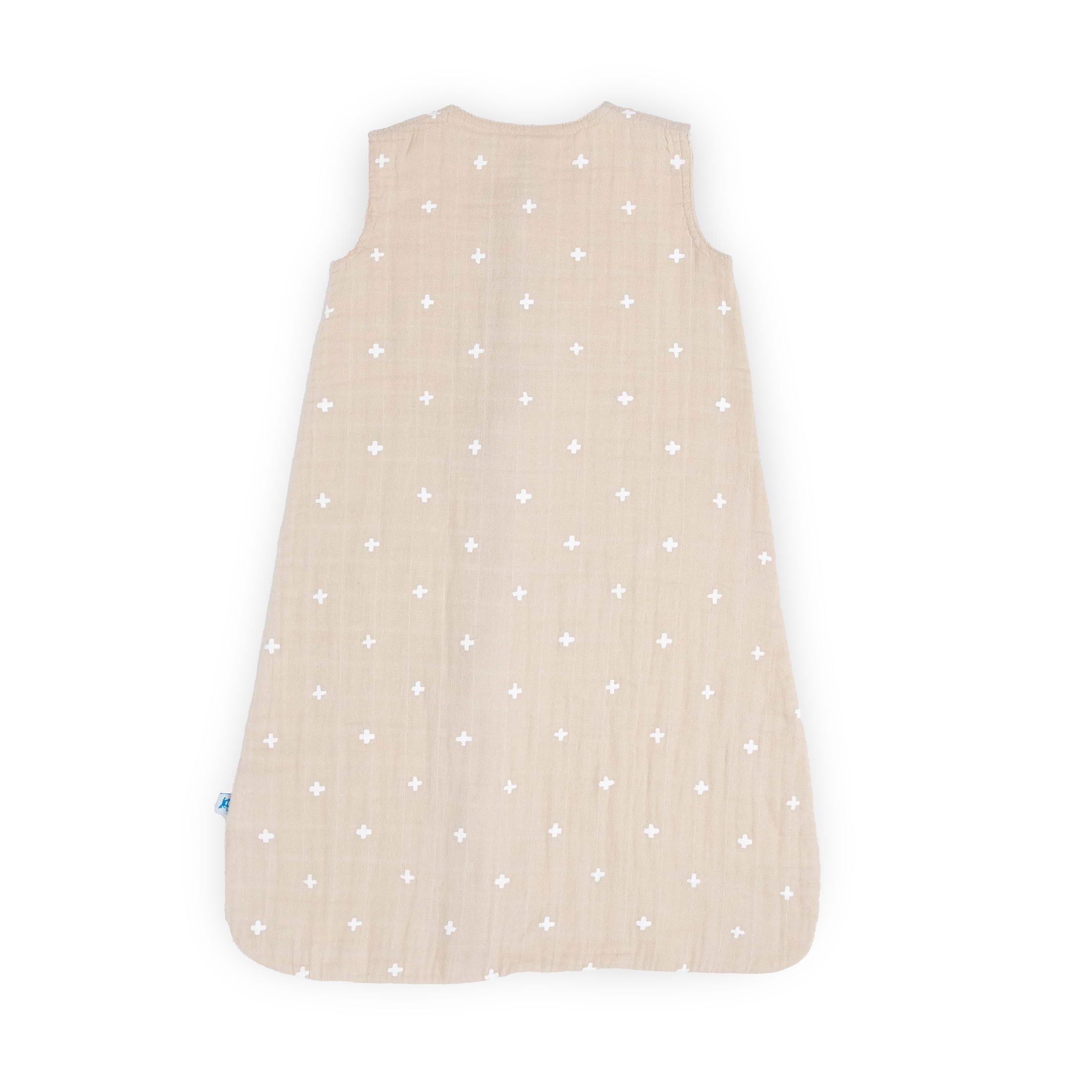 Cotton Muslin Sleep Bag - Taupe Cross - Image 3