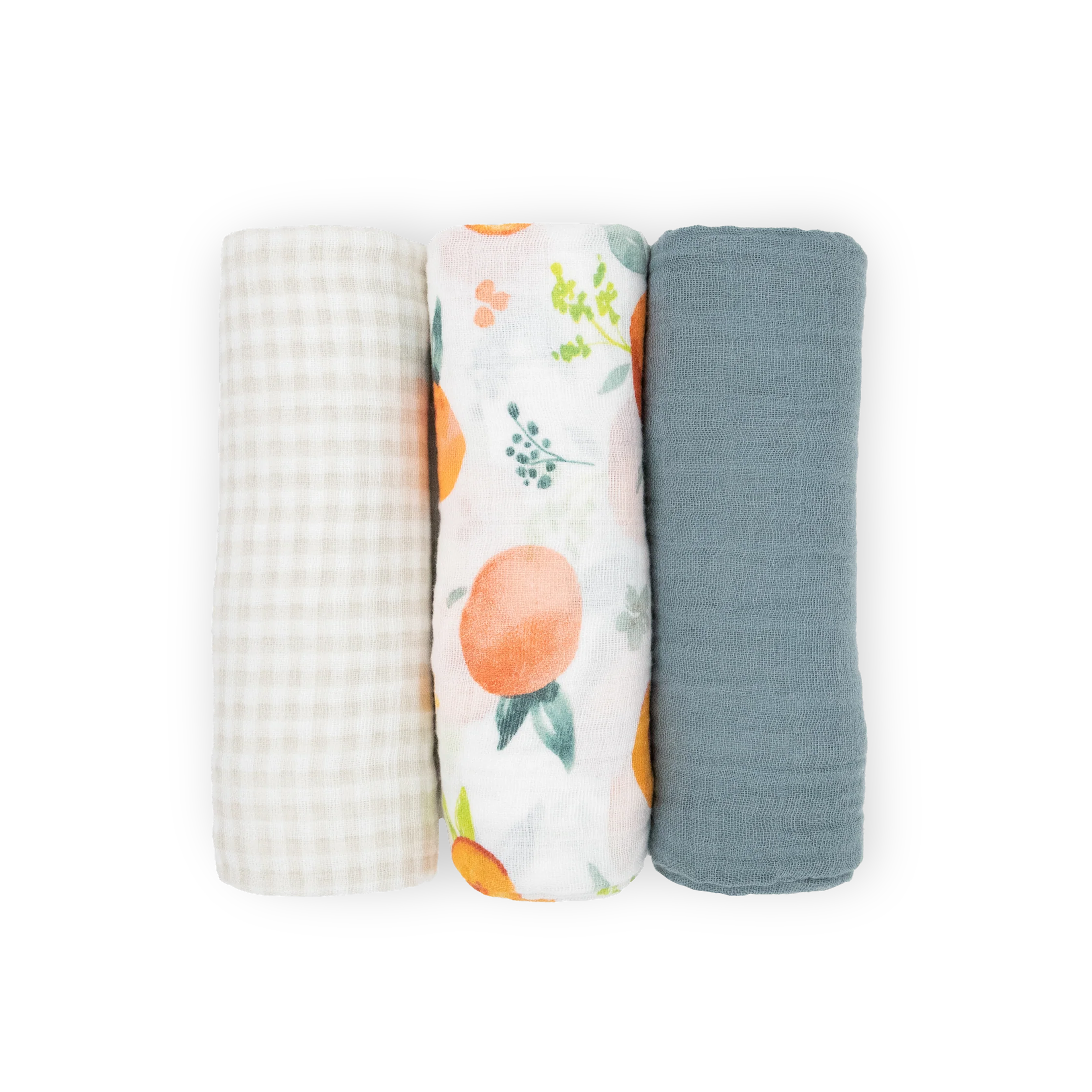 Cotton Muslin Swaddle Blanket 3 Pack - Georgia Peach 2 - Image 8