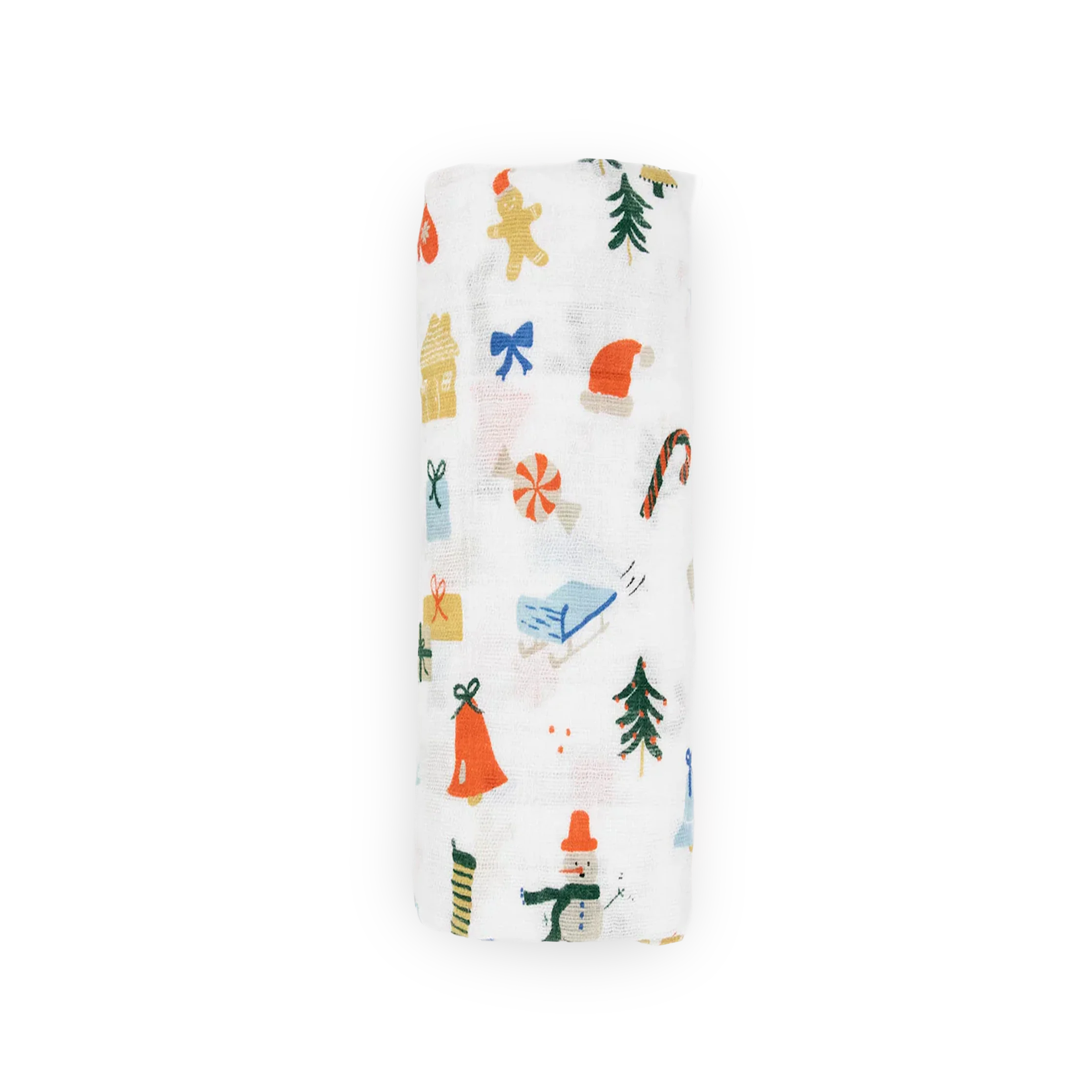 Cotton Muslin Swaddle Blanket - Christmas Time - Image 4