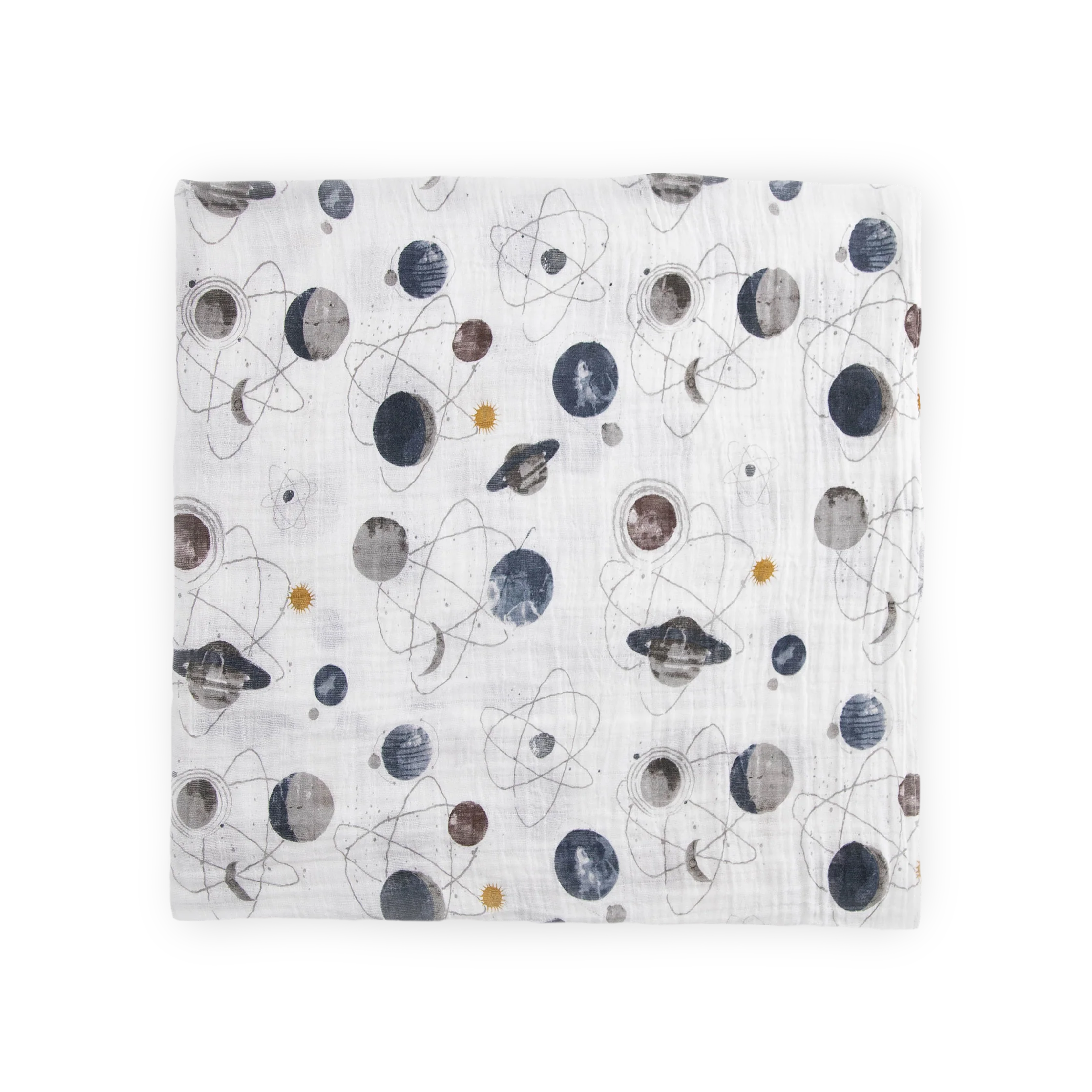 Cotton Muslin Swaddle Blanket - Planetary - Image 3