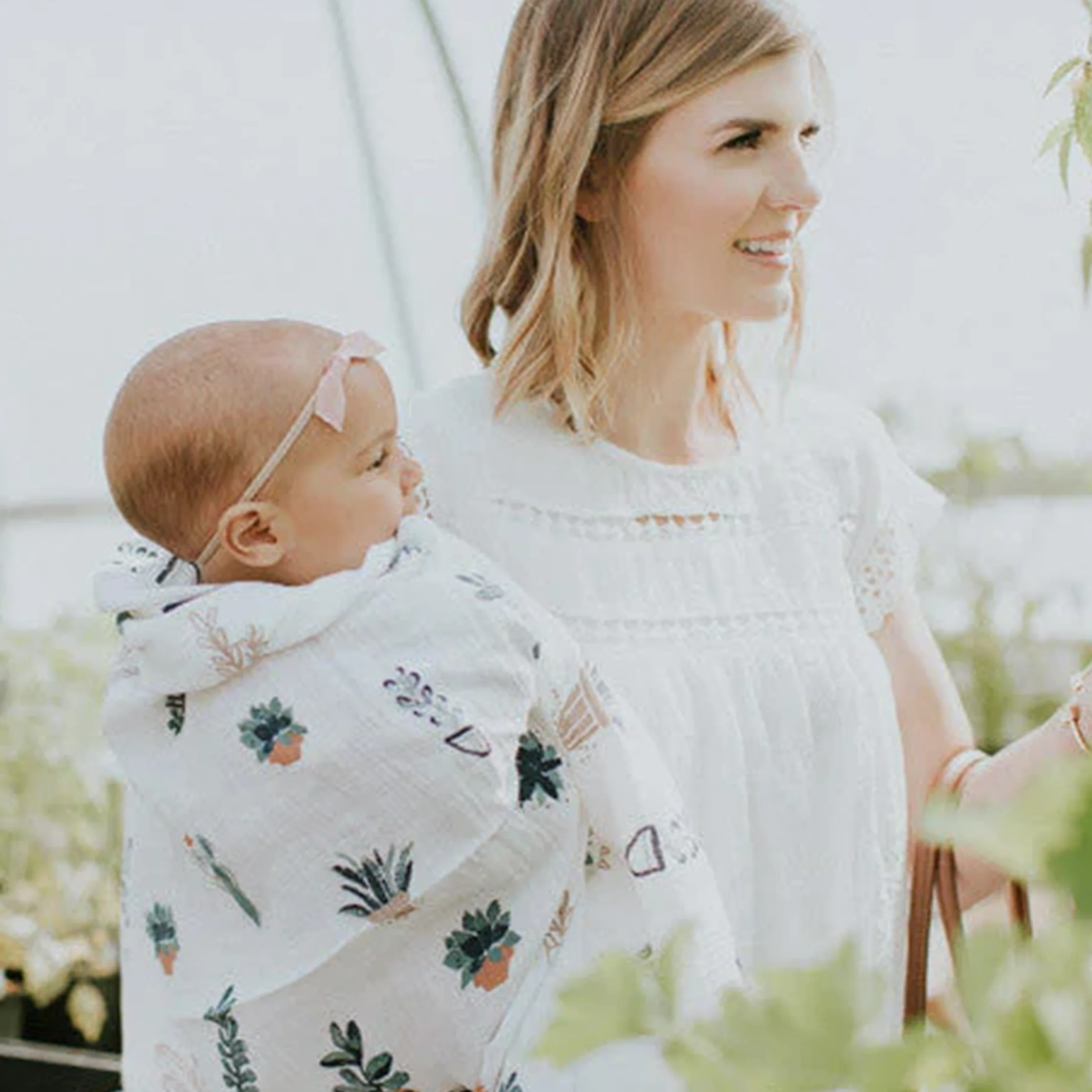 Cotton Muslin Swaddle Blanket - Prickle Pots - Image 5