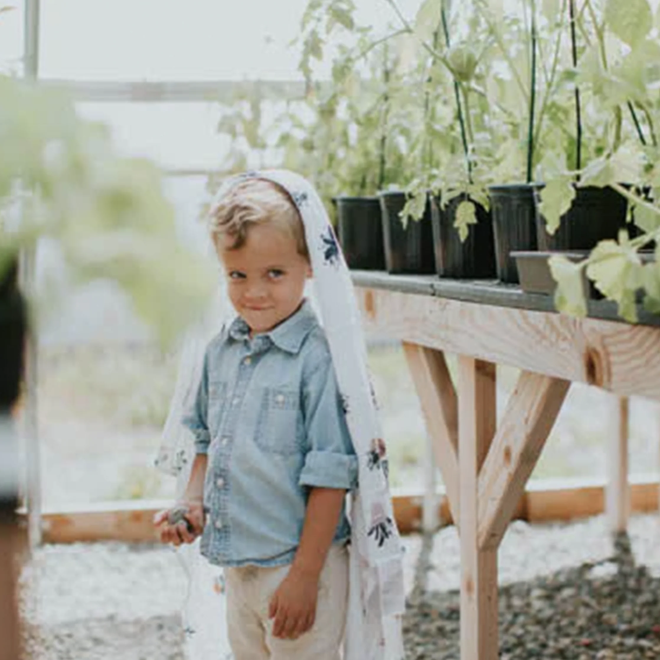 Cotton Muslin Swaddle Blanket - Prickle Pots - Image 7