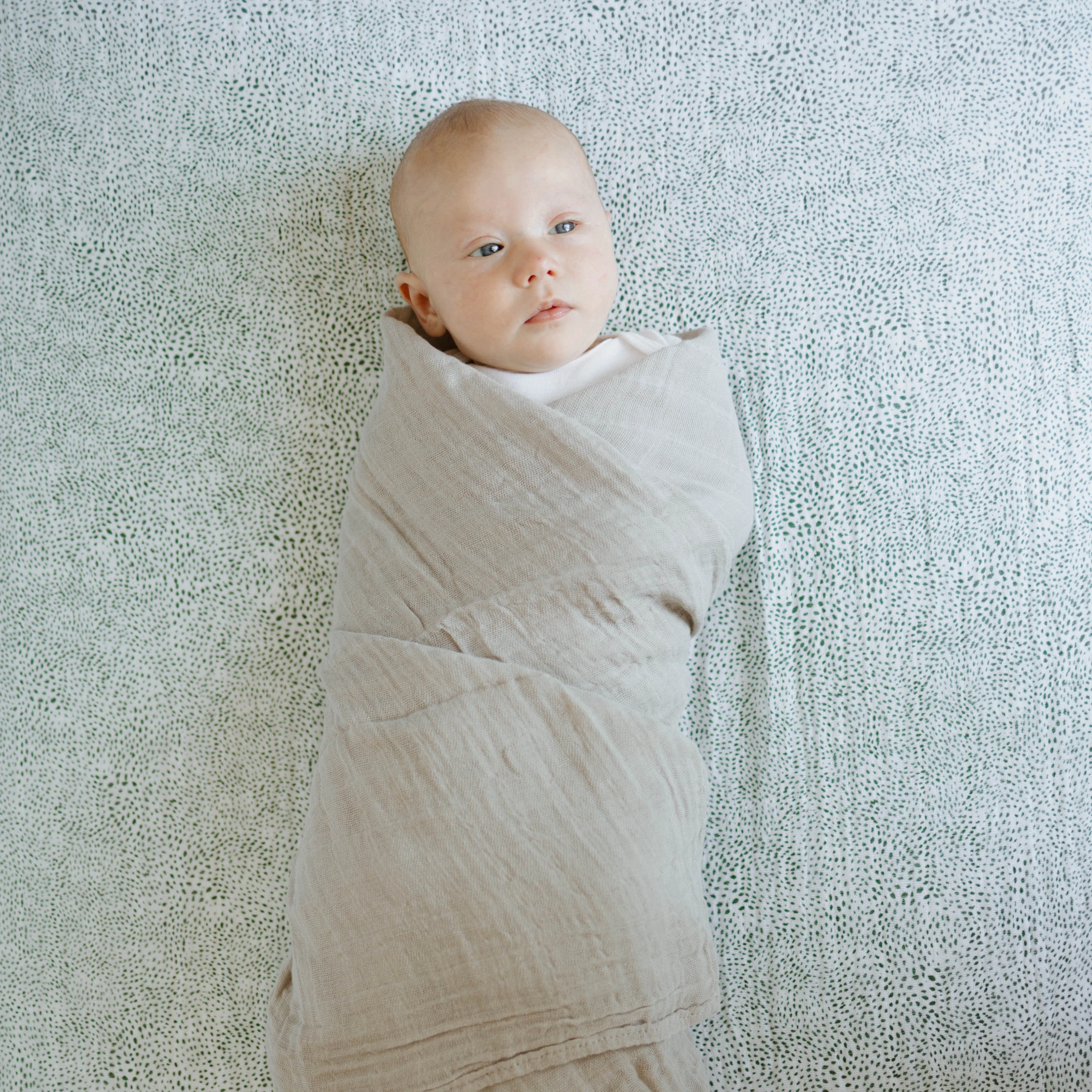 Cotton Muslin Swaddle Blanket 3 Pack - Fern 2 - Image 11