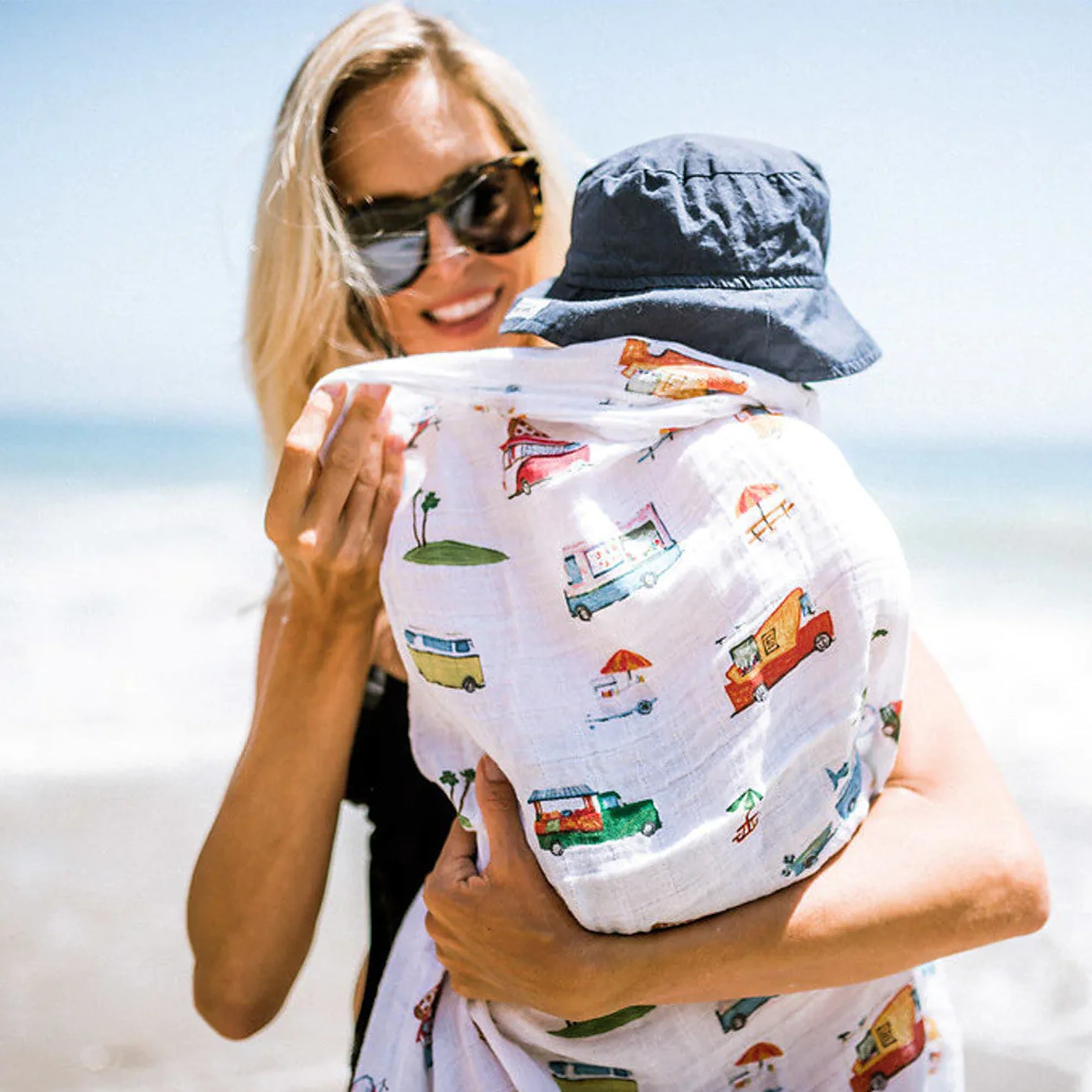 Cotton Muslin Swaddle Blanket 3 Pack - Summer Vibe - Image 7