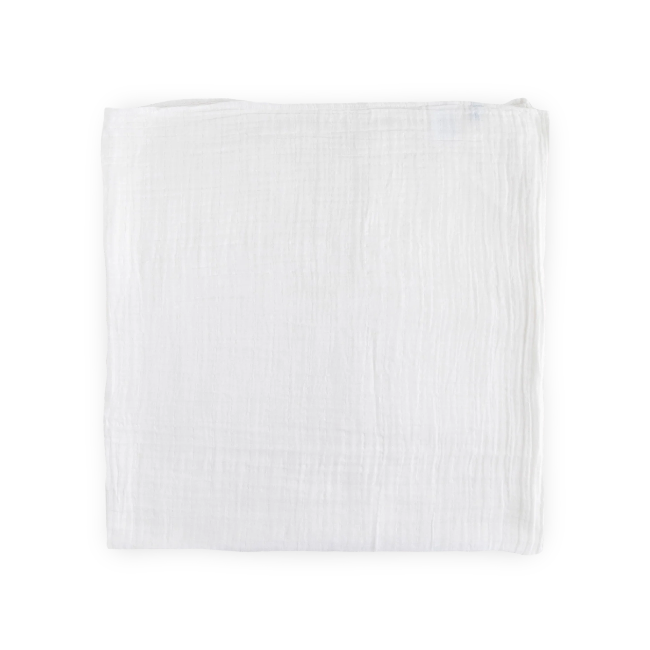Cotton Muslin Swaddle Blanket - White - Image 3