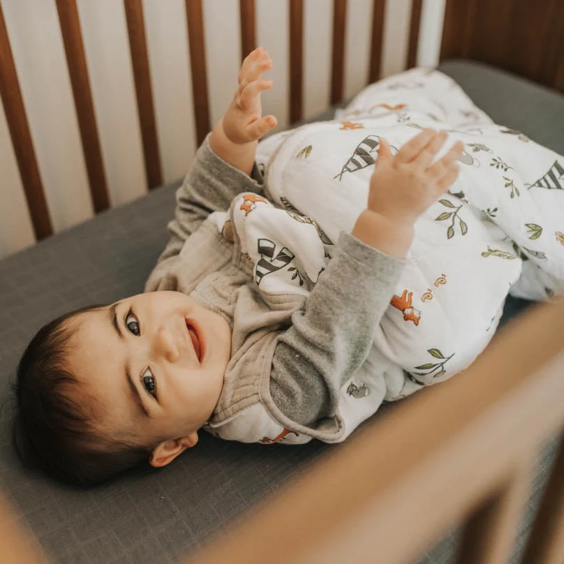 Cotton Muslin Sleep Bag - Forest Friends - Image 4