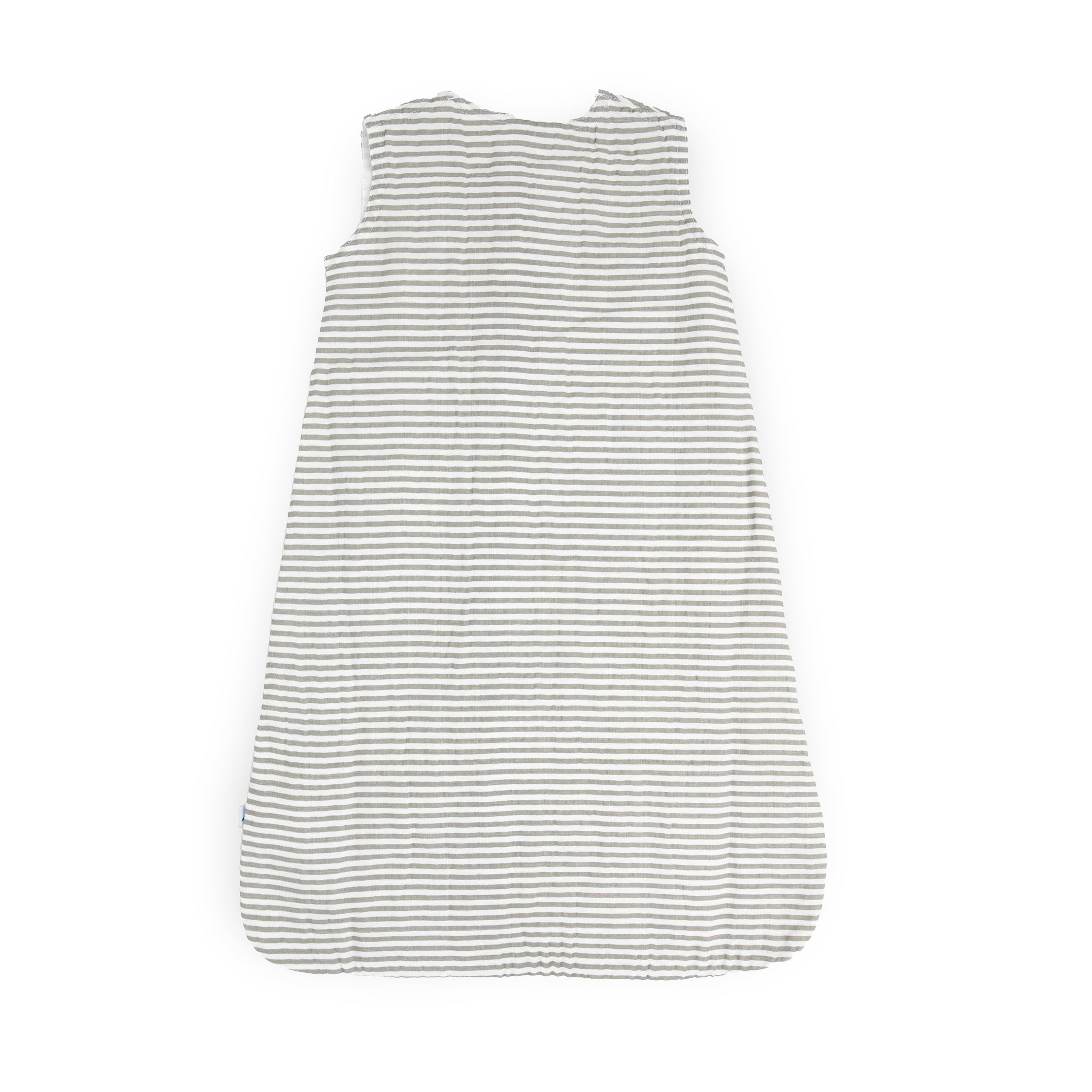 Cotton Muslin Sleep Bag - Grey Stripe - Image 3