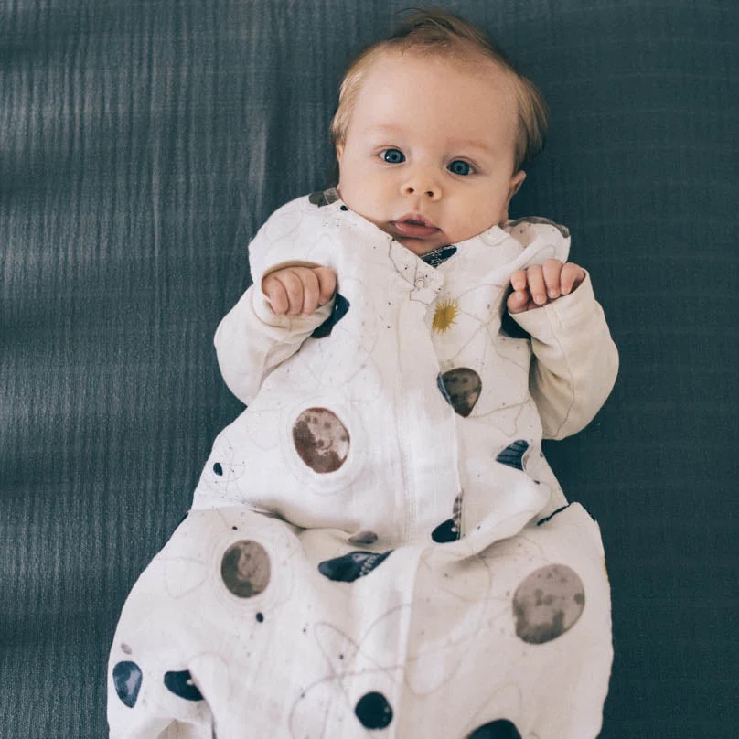Cotton Muslin Sleep Bag - Planetary - Image 4