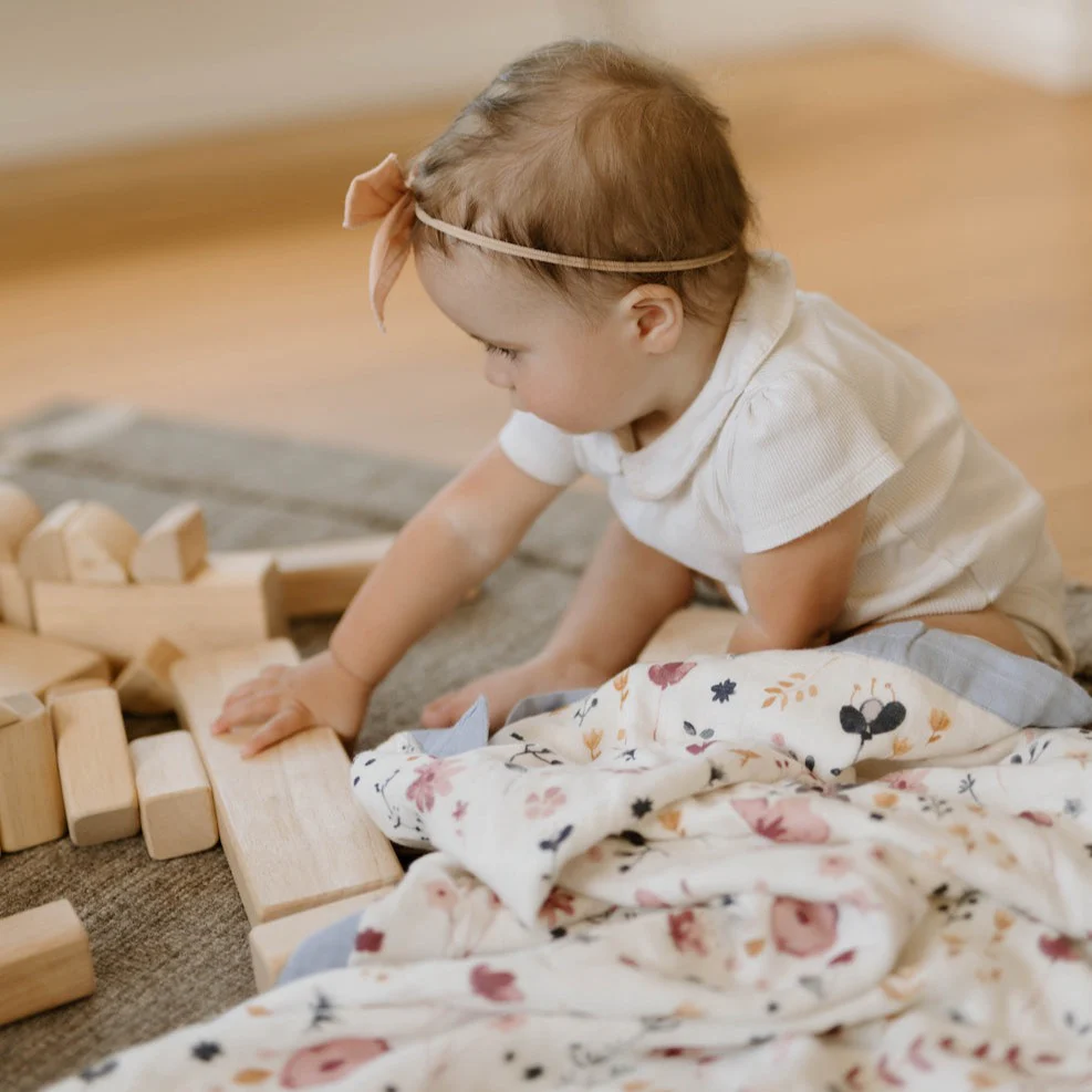 Deluxe Muslin Baby Quilt - Fairy Gardens - Image 5