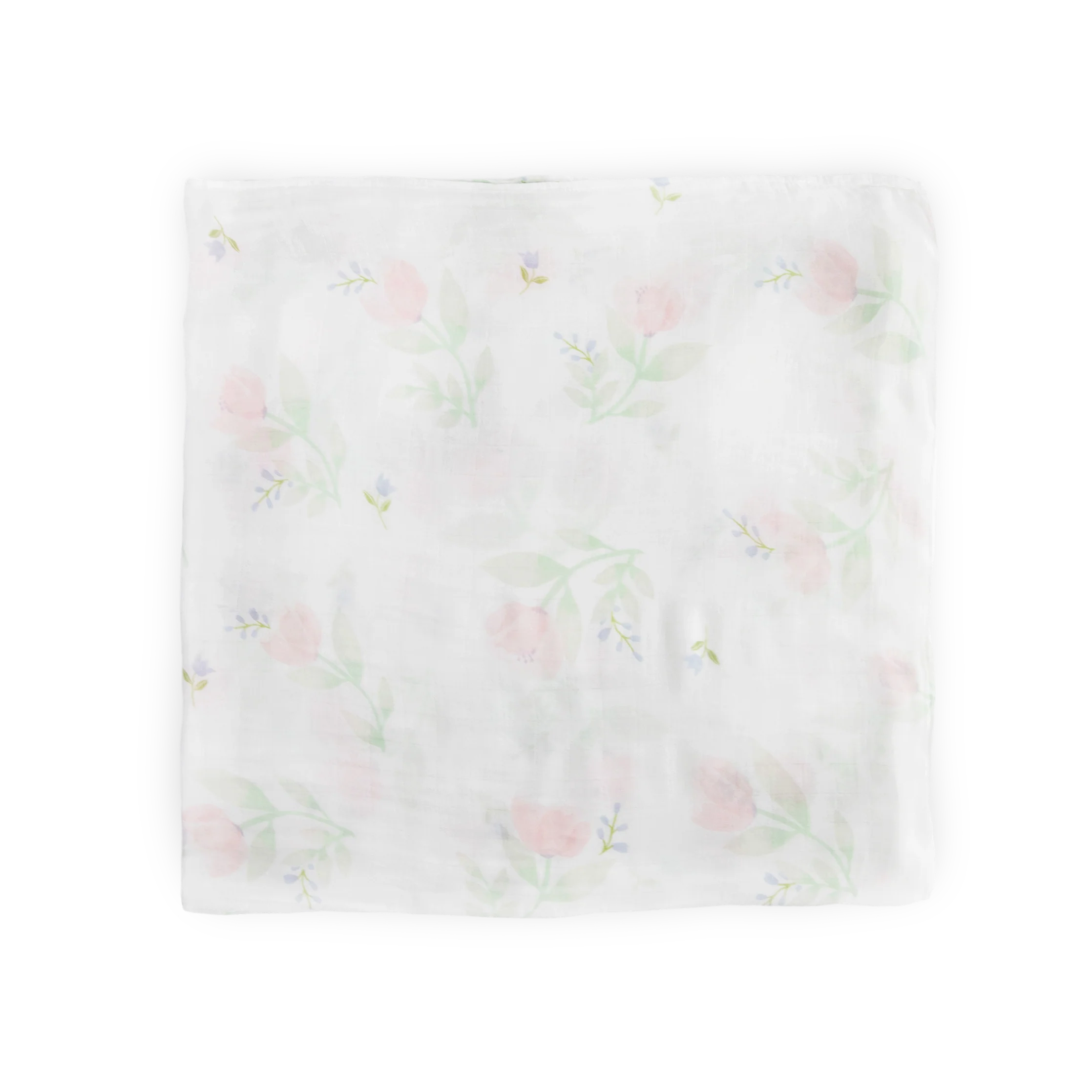 Deluxe Muslin Swaddle Blanket - Pink Peony - Image 3