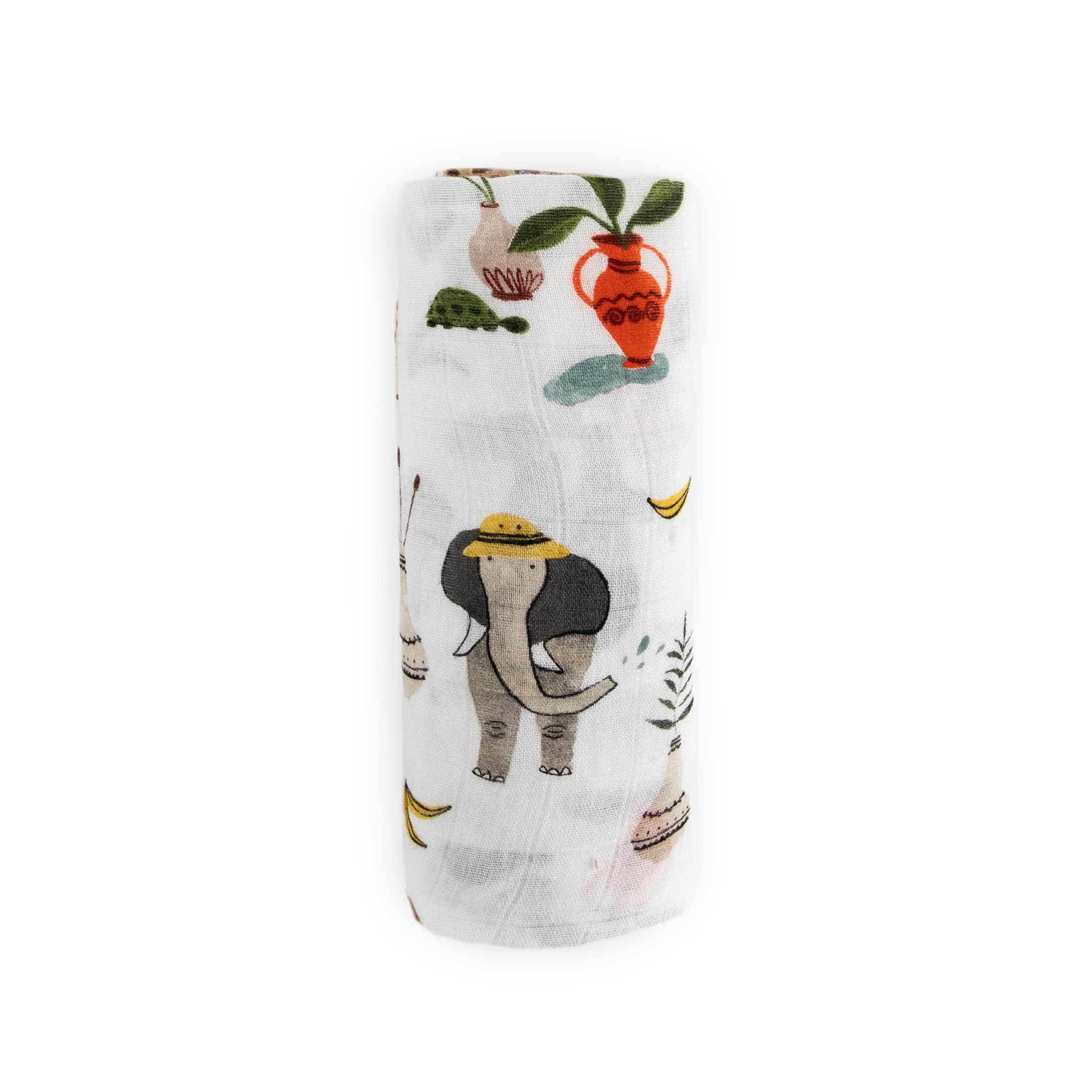 Deluxe Muslin Swaddle Blanket - Safari Social - Image 4
