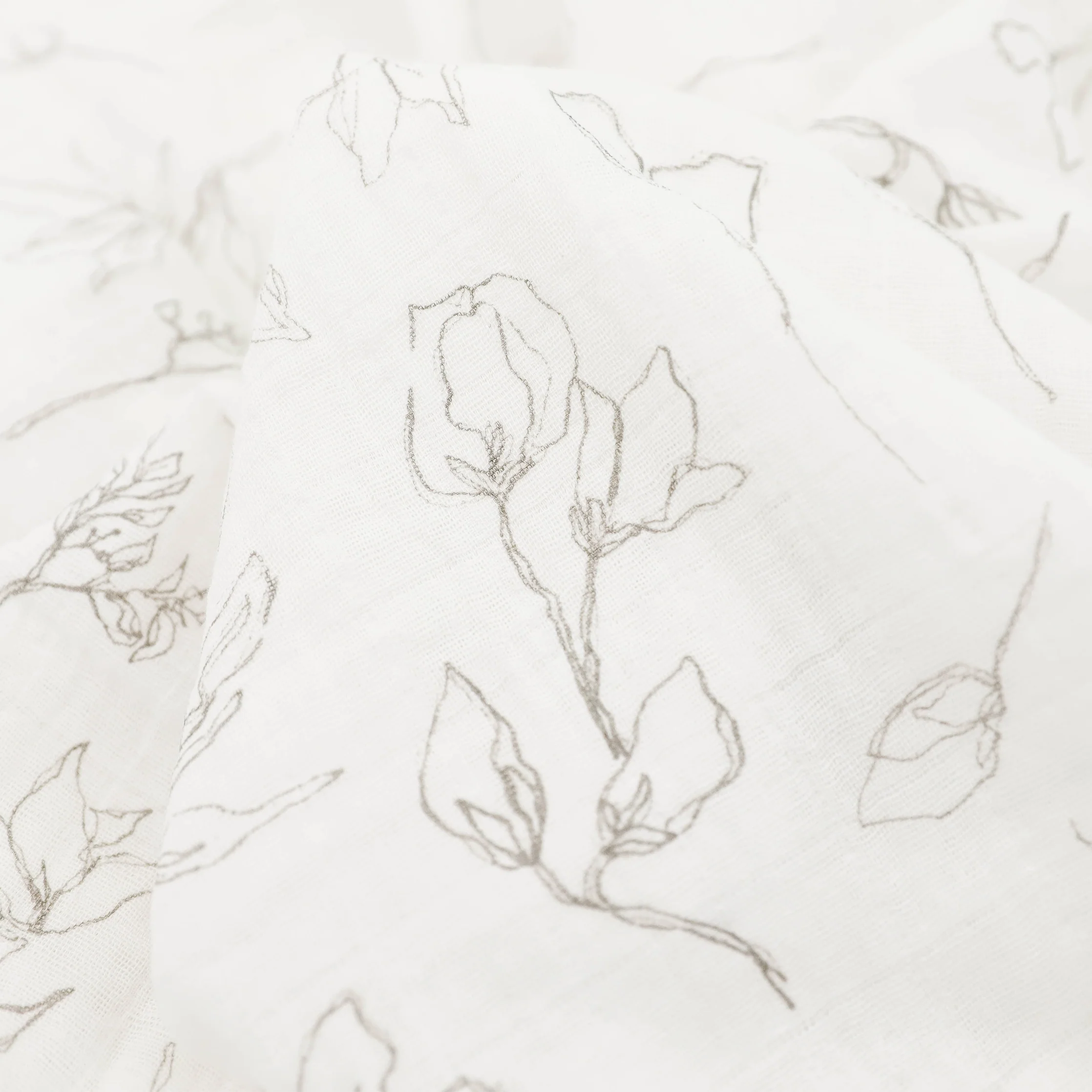 Organic Cotton Muslin Swaddle Blanket 2 Pack - Magnolia - Image 3