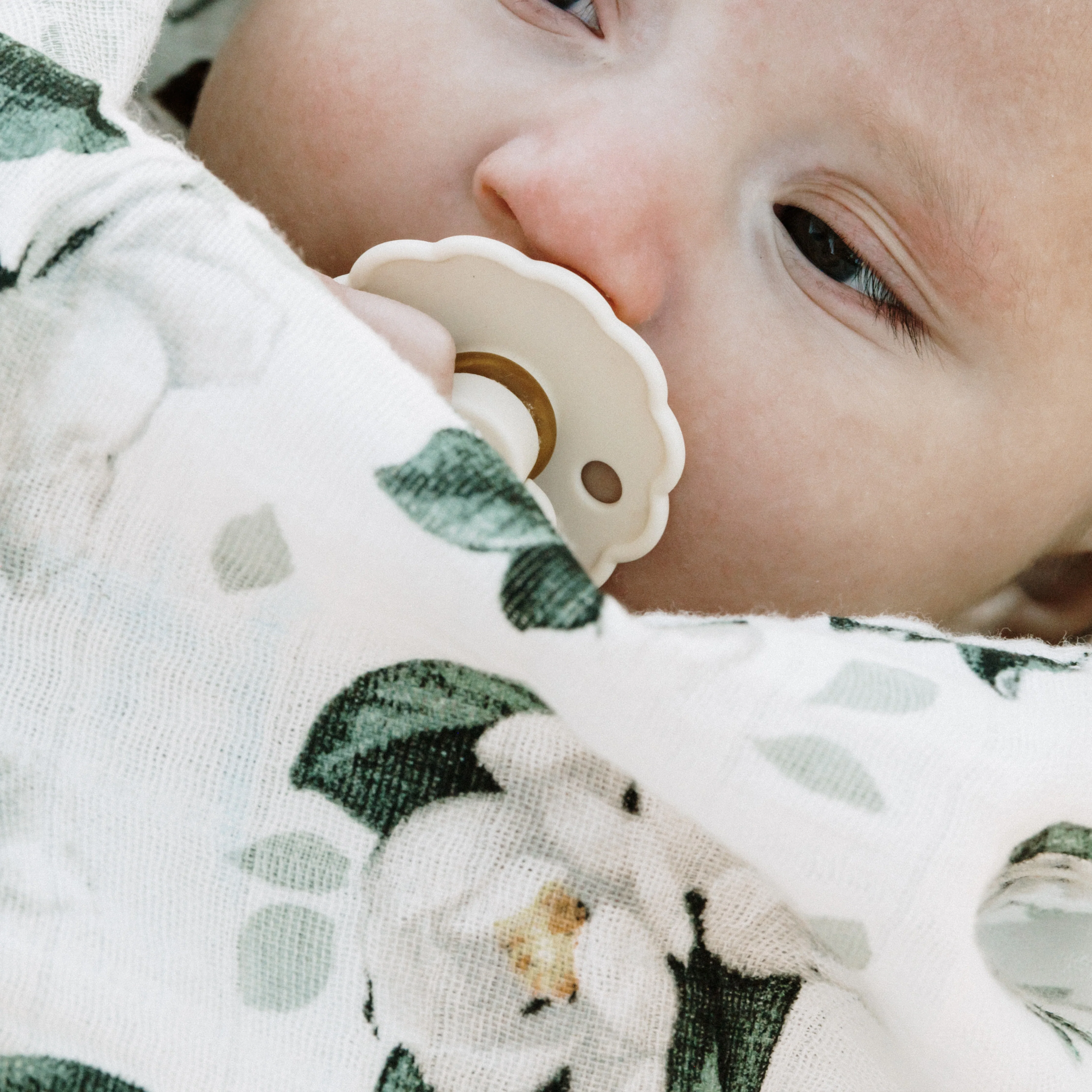 Organic Cotton Muslin Swaddle Blanket 2 Pack - Magnolia - Image 8