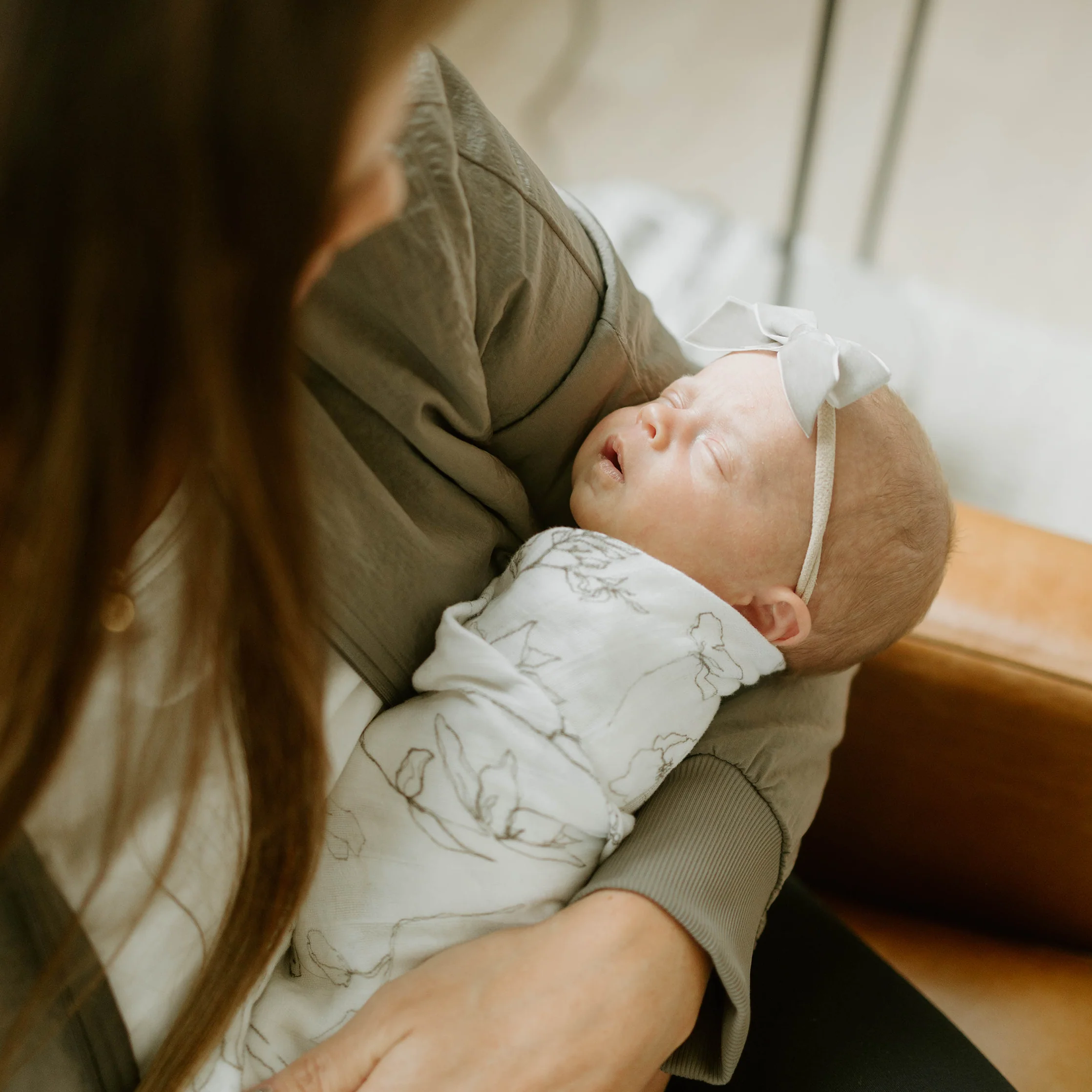 Organic Cotton Muslin Swaddle Blanket 2 Pack - Magnolia - Image 9