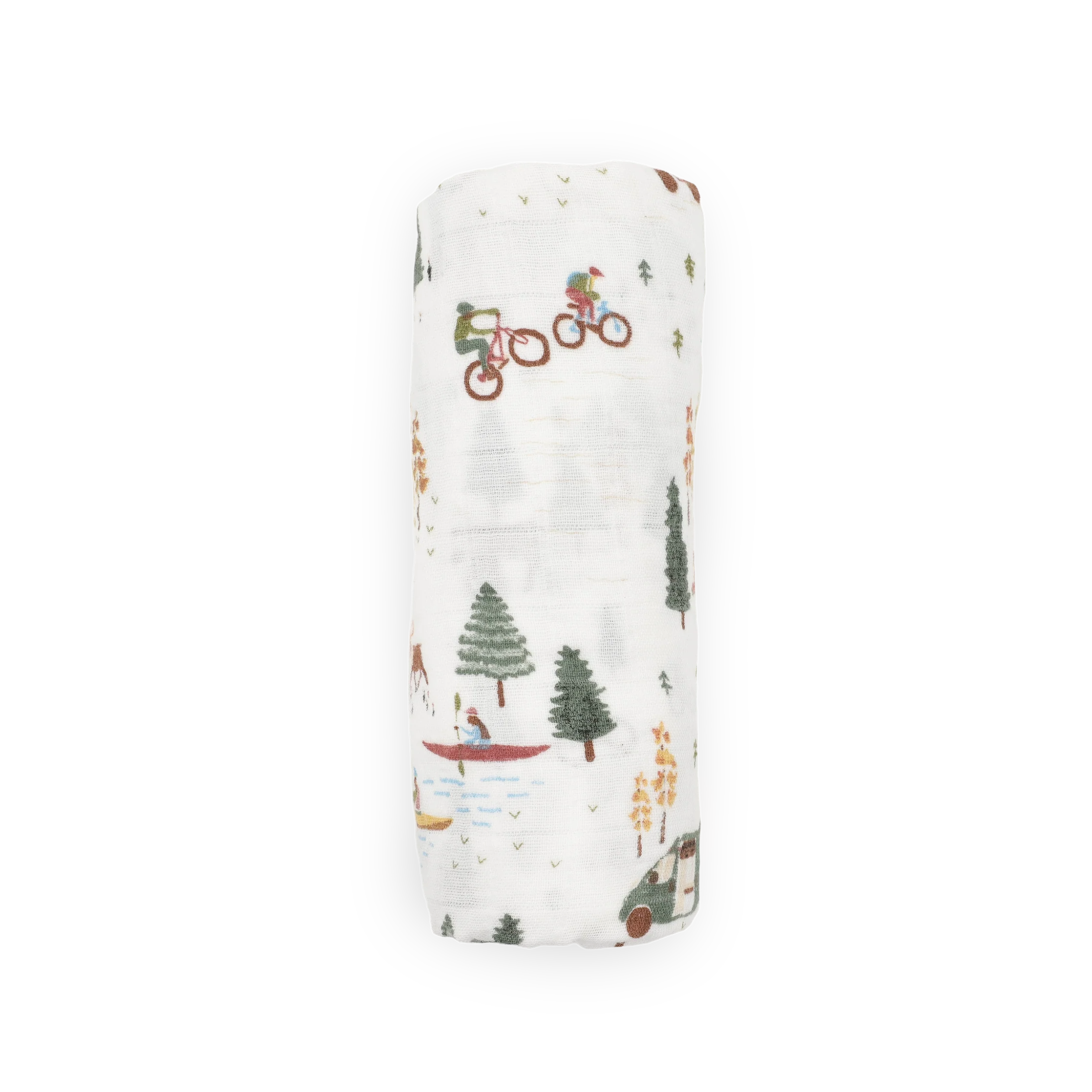 Organic Cotton Muslin Swaddle Blanket - Alpine Adventure - Image 4
