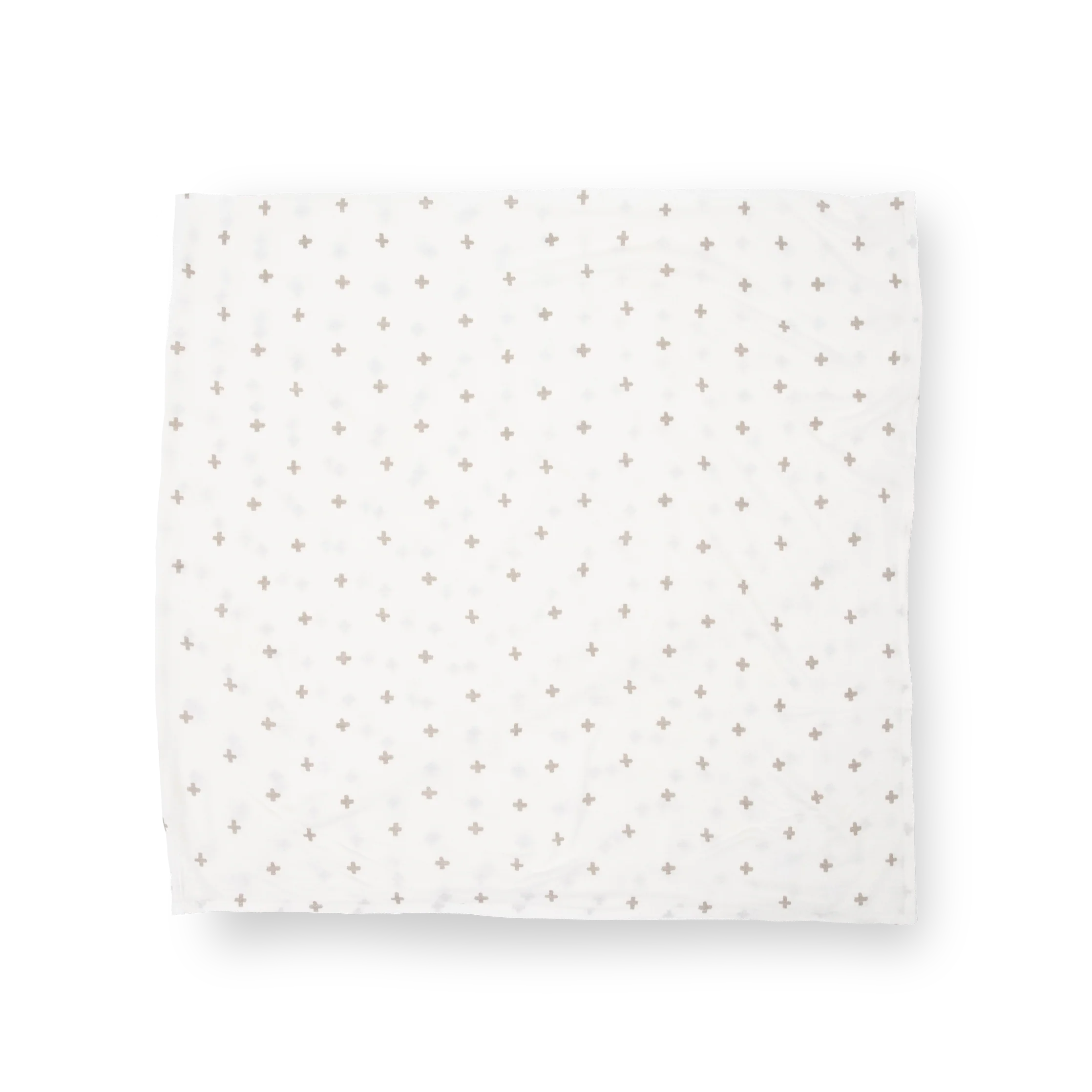 Stretch Knit Swaddle Blanket - Grey Cross - Image 3